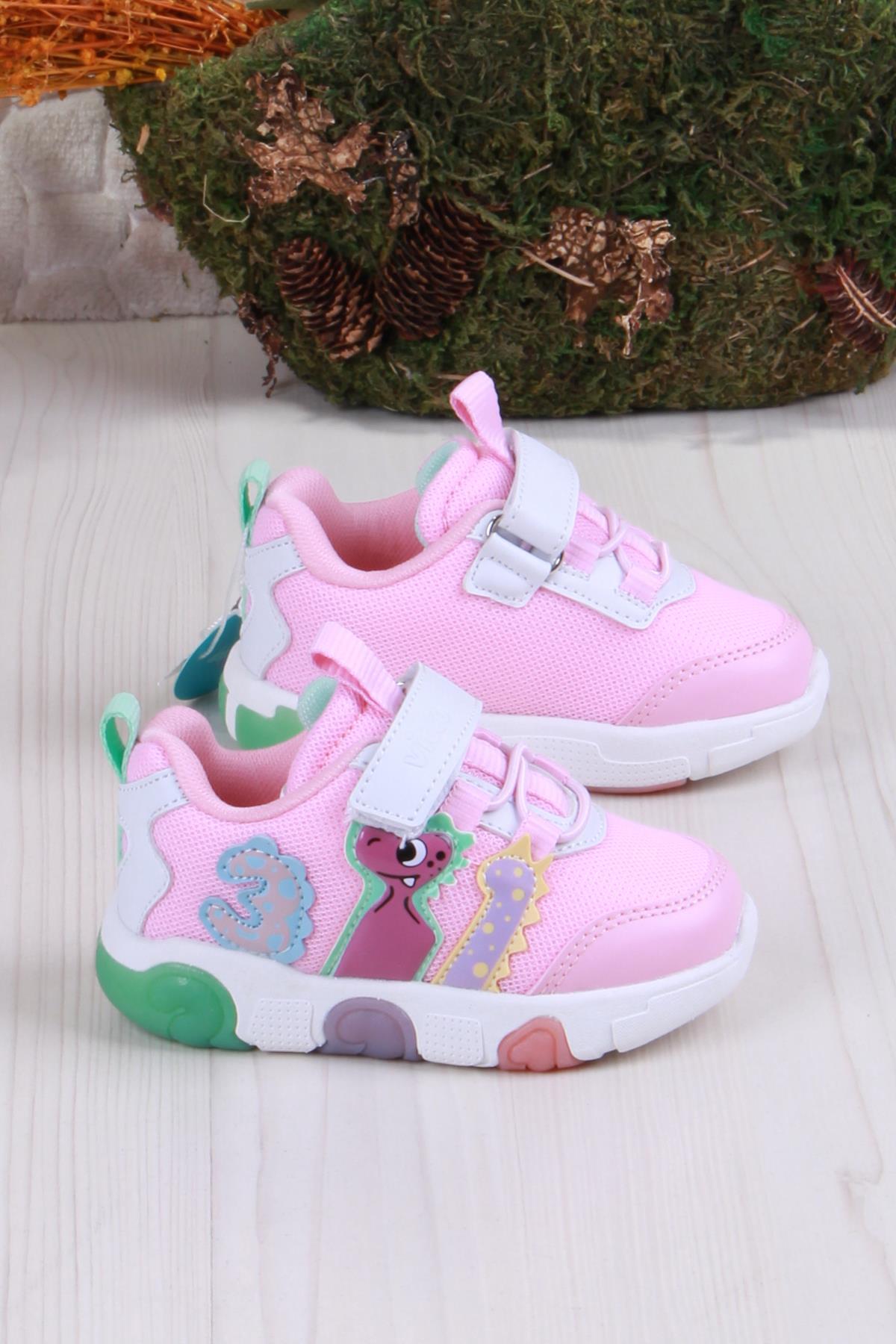 346.P25Y.160 Pembe Number Işıklı Kız Çocuk Ayakkabı / Beden : 27 / Cinsiyet : Kadın / Kız