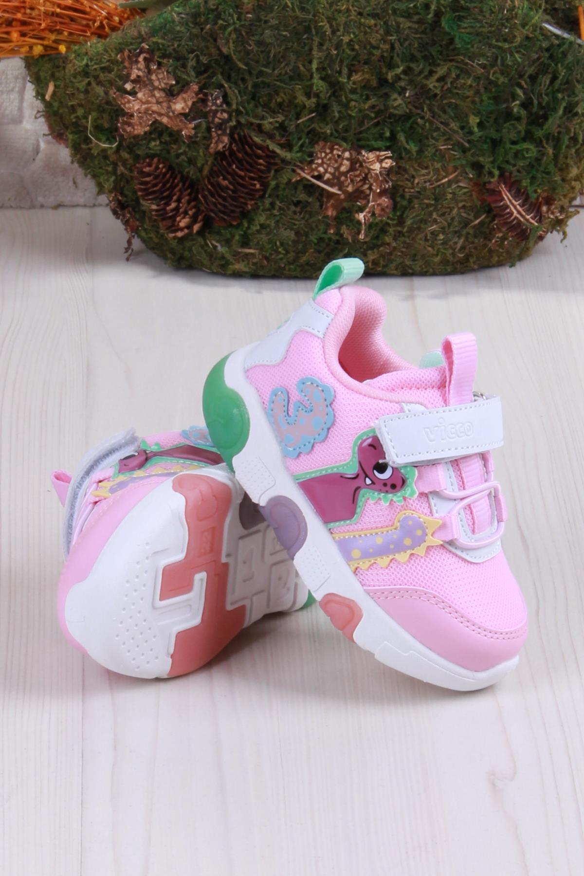 346.P25Y.160 Pembe Number Işıklı Kız Çocuk Ayakkabı / Beden : 26 / Cinsiyet : Kadın / Kız