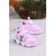 346.P25Y.160 Pembe Number Işıklı Kız Çocuk Ayakkabı / Beden : 27 / Cinsiyet : Kadın / Kız