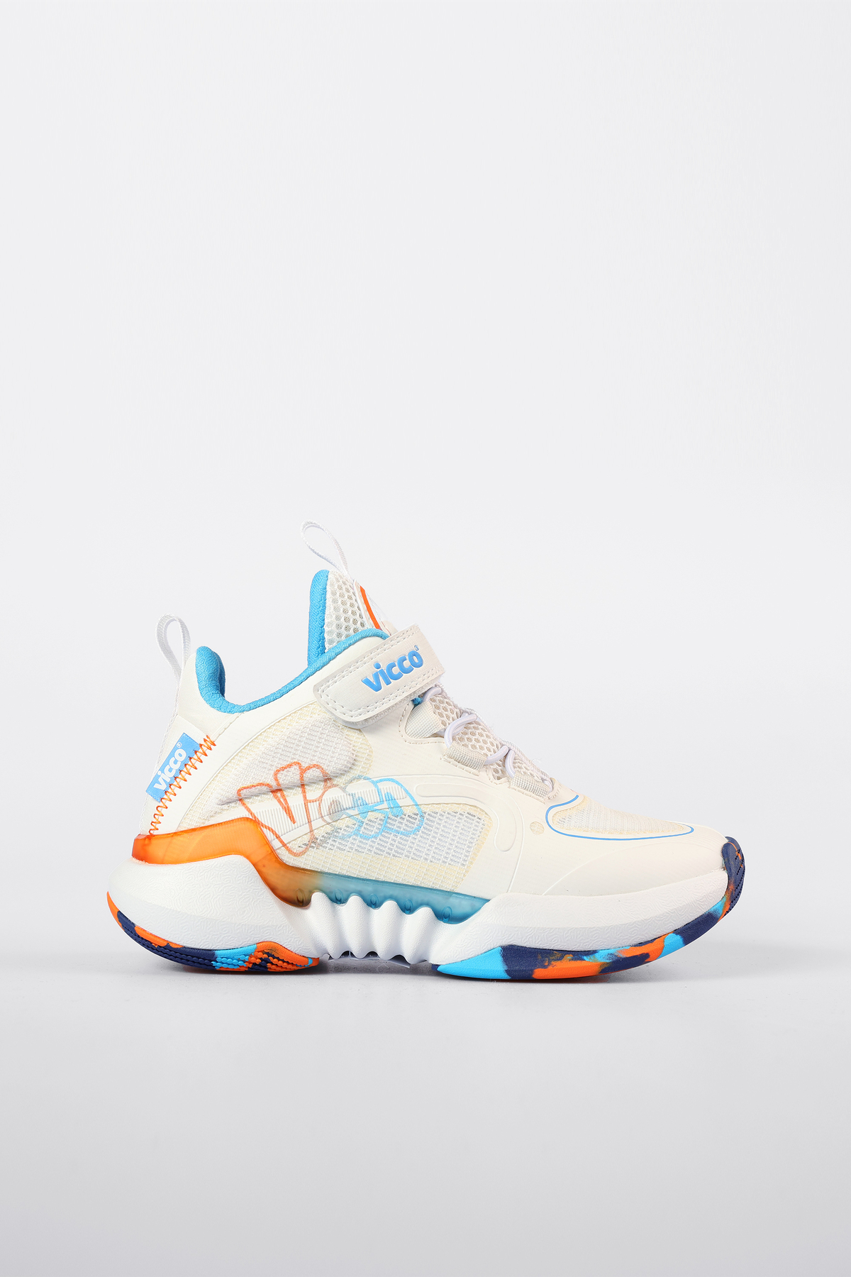 Scan Hafif Unisex Çocuk Beyaz Basketbol Ayakkabısı / Beden : 36 / Cinsiyet : Unisex