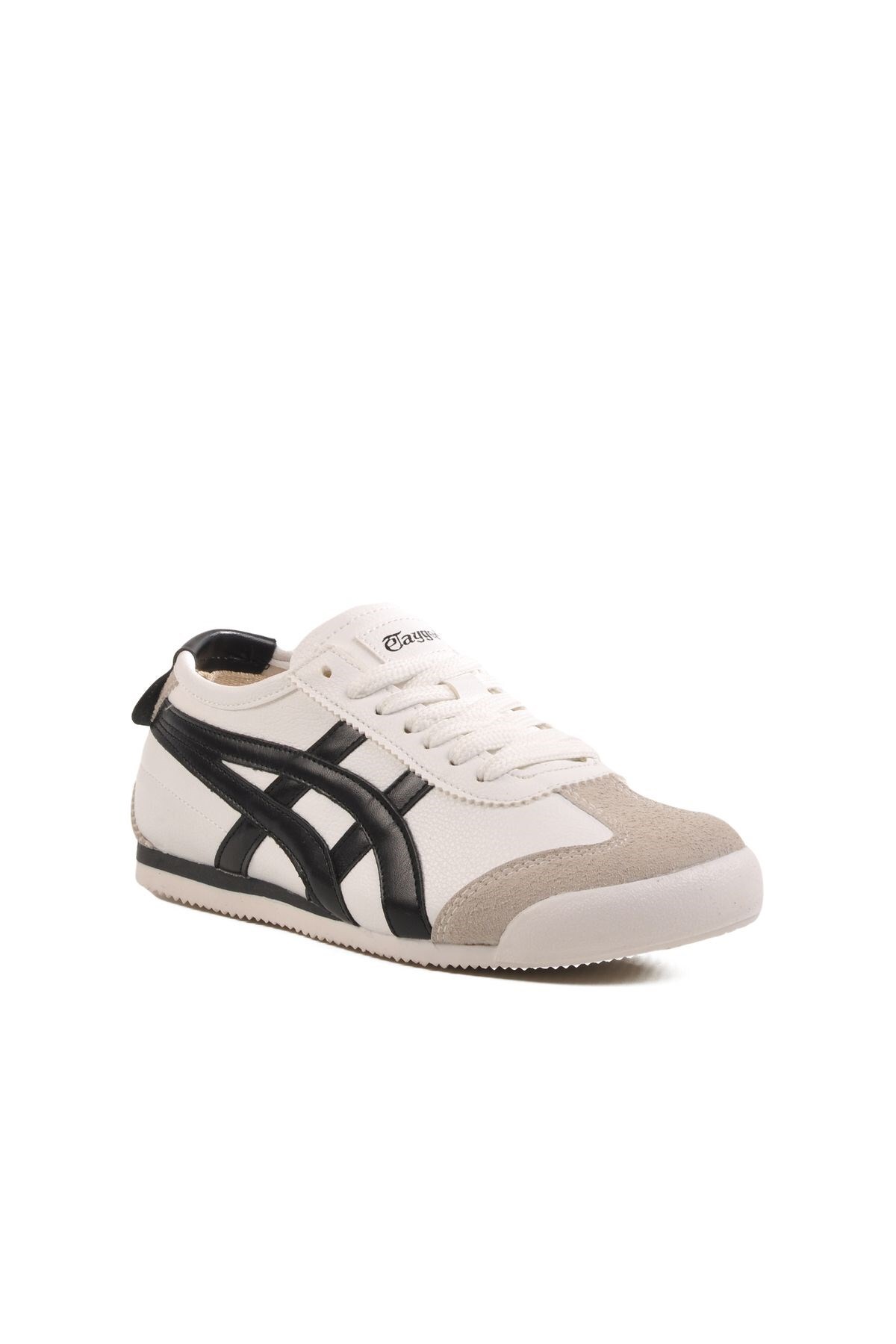 Bağcıklı Unisex Spor Ayakkabı Beyaz Siyah Sneaker / Beden : 39 / Cinsiyet : Unisex