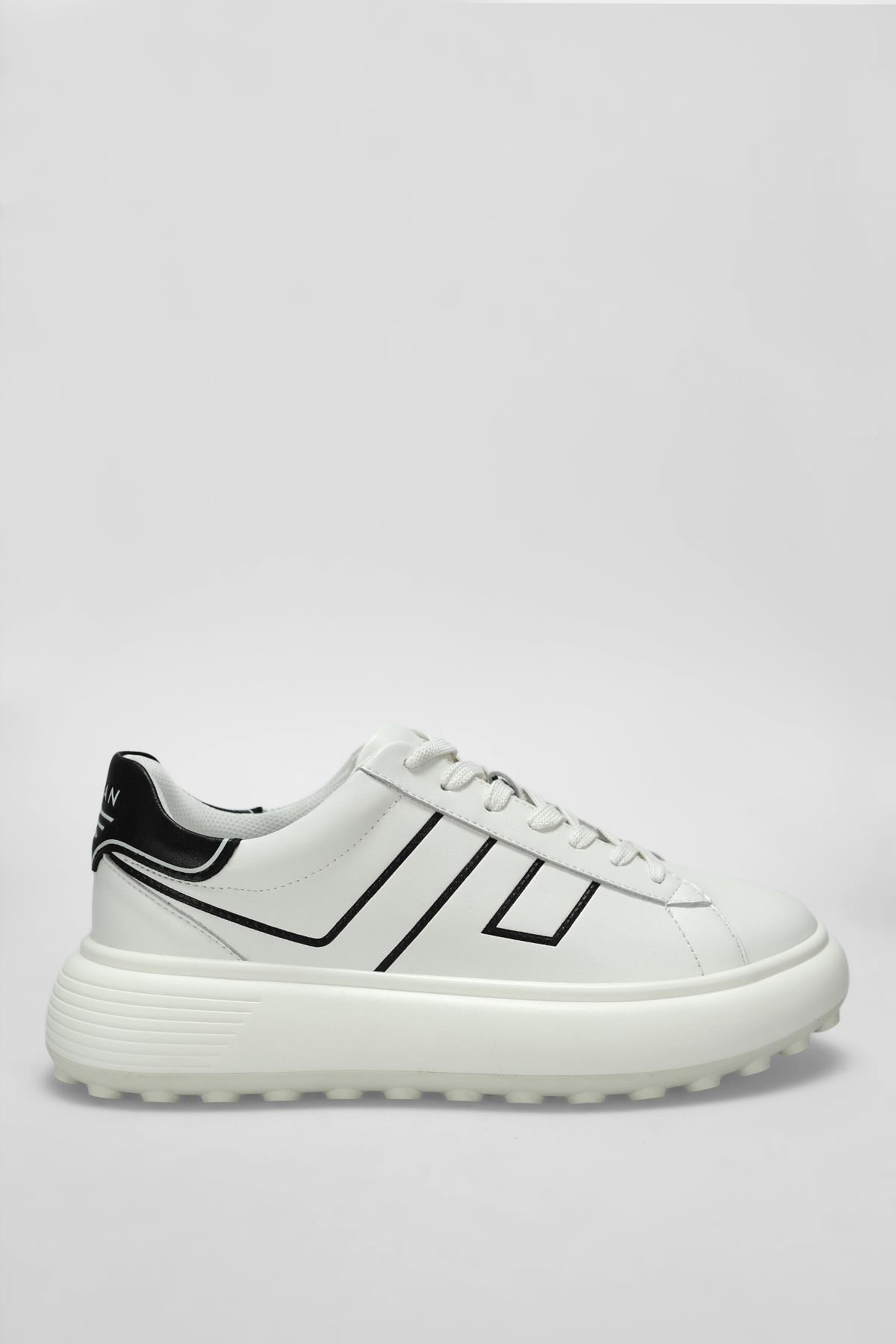 Harold Beyaz Erkek Hakiki Deri Spor Ayakkabı / Beden : 40 / Cinsiyet : Erkek