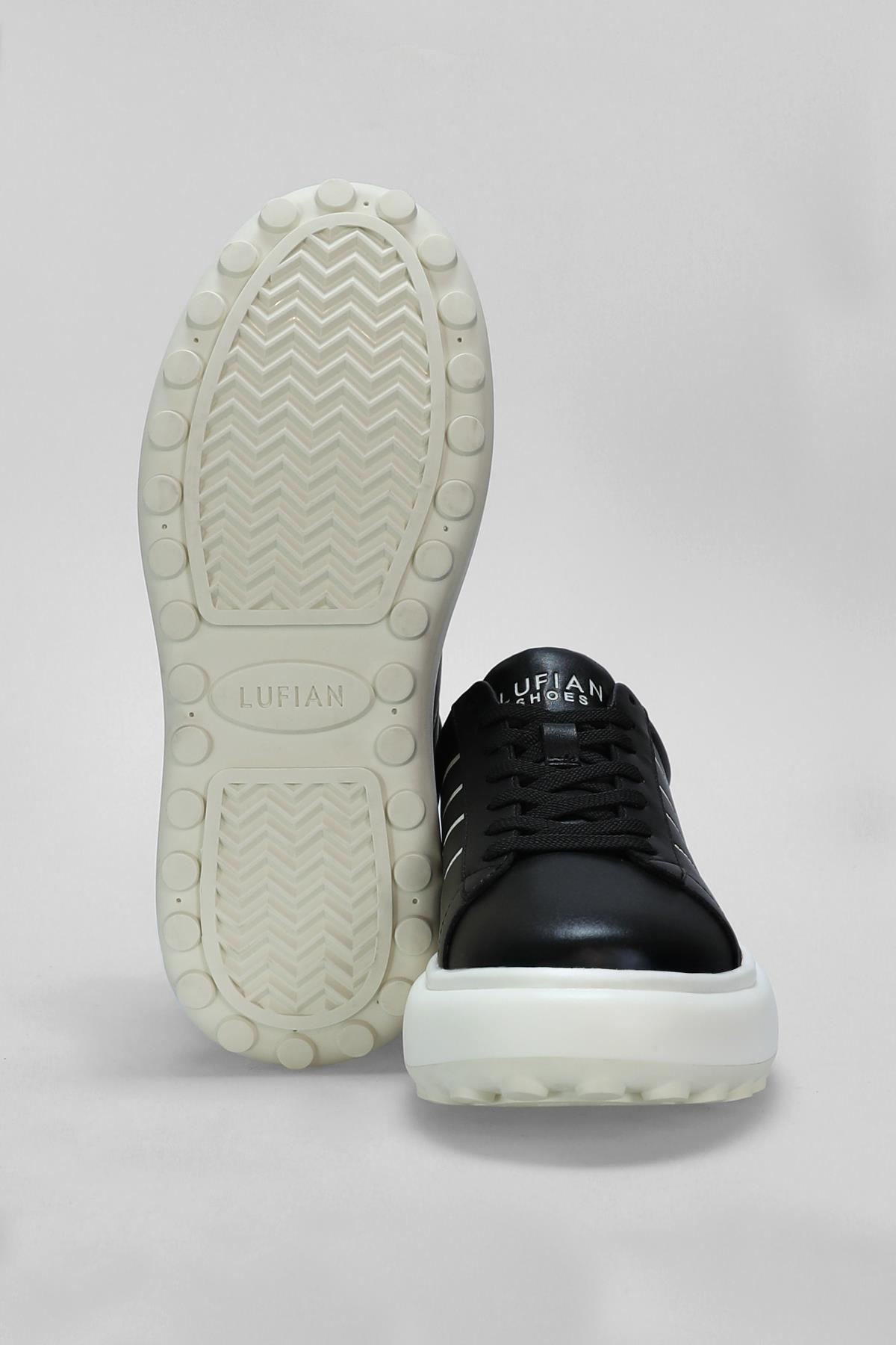 Harold Siyah-Beyaz Erkek Hakiki Deri Spor Ayakkabı / Beden : 43 / Cinsiyet : Erkek