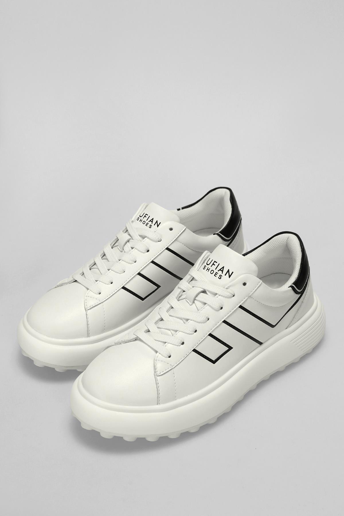 Harold Beyaz Erkek Hakiki Deri Spor Ayakkabı / Beden : 41 / Cinsiyet : Erkek