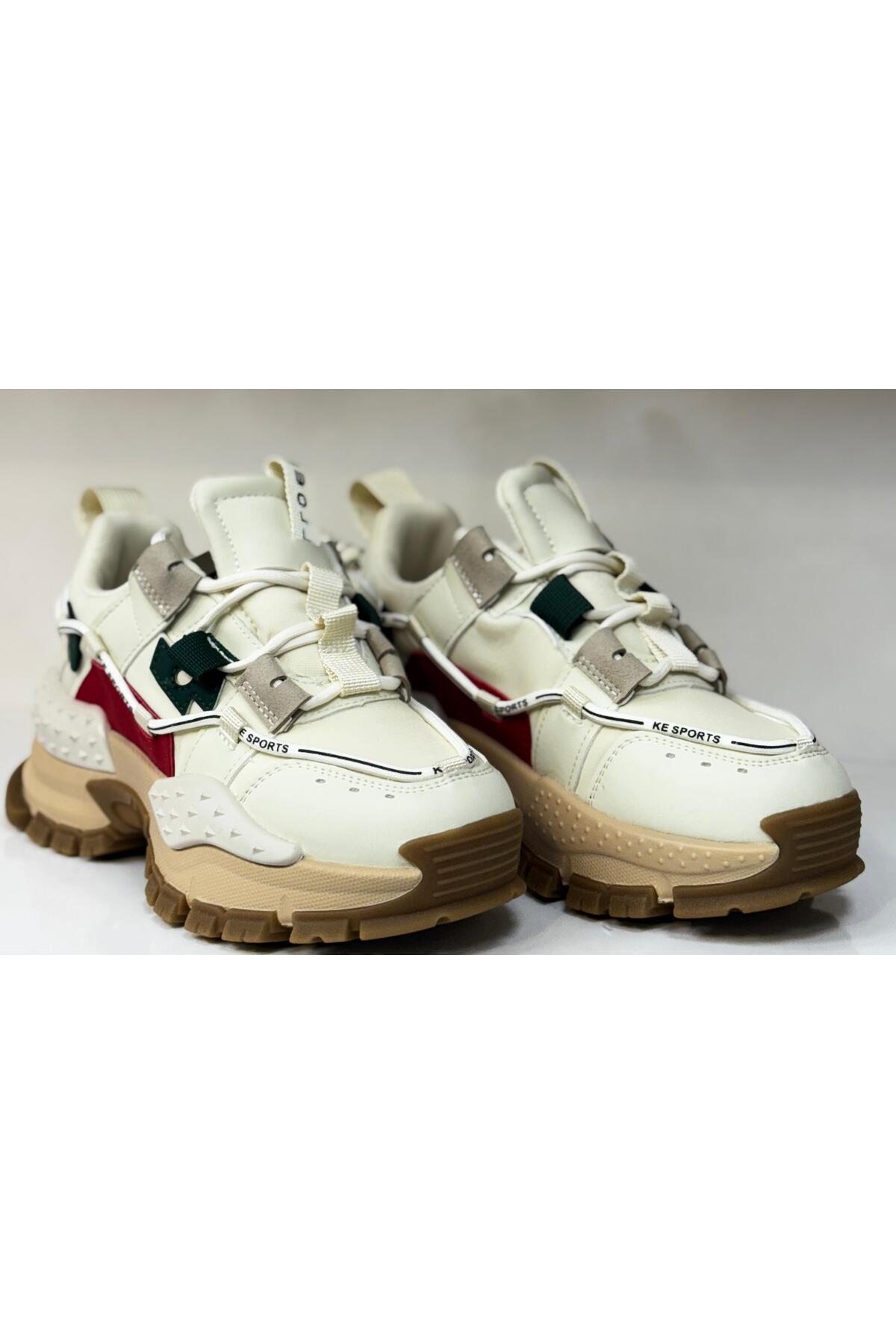 Kadın Sneaker Yüksek Taban Triko Tarz Spor Ayakkabı / Beden : 40 / Cinsiyet : Kadın / Kız