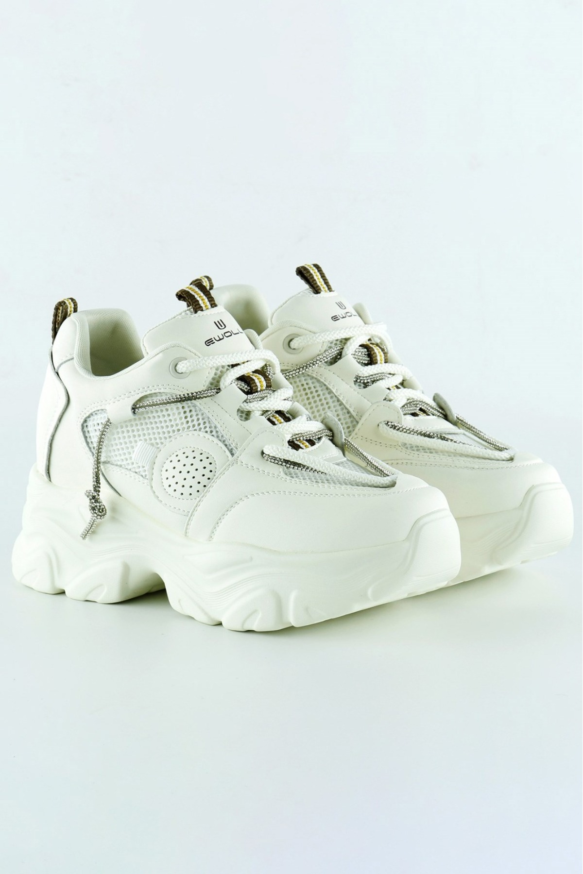 Kadın Sneaker Yüksek Taban Triko Tarz Spor Ayakkabı / Beden : 40 / Cinsiyet : Kadın / Kız