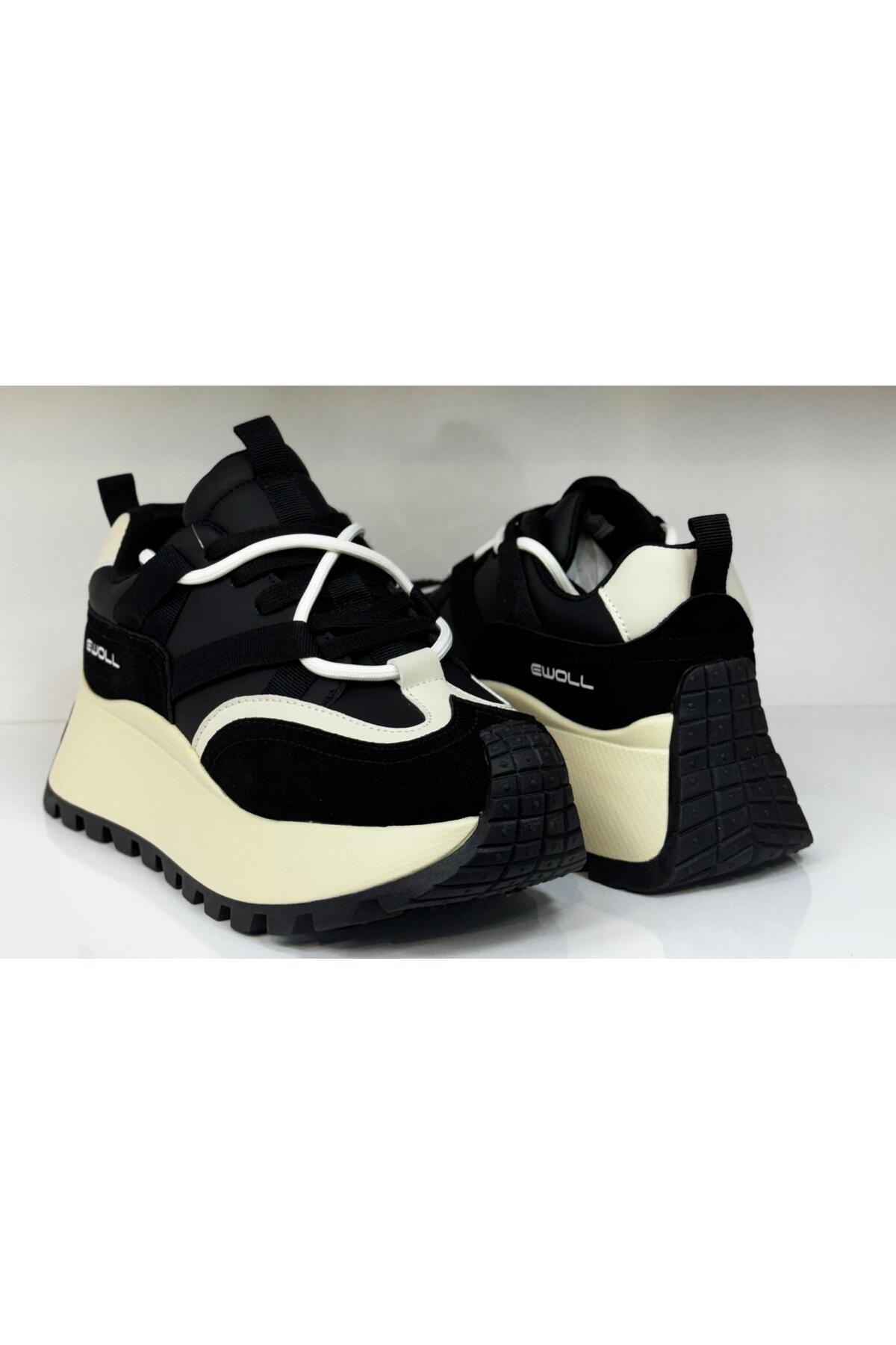 Kadın Sneaker Yüksek Taban Triko Tarz Spor Ayakkabı / Beden : 37 / Cinsiyet : Kadın / Kız