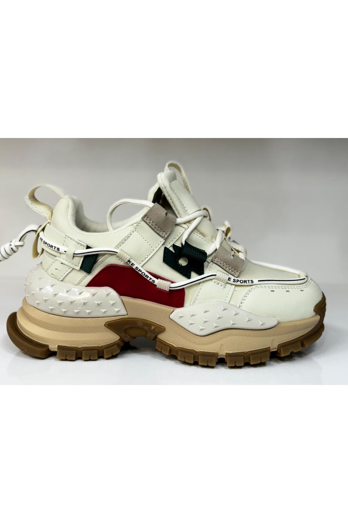 Kadın Sneaker Yüksek Taban Triko Tarz Spor Ayakkabı / Beden : 40 / Cinsiyet : Kadın / Kız