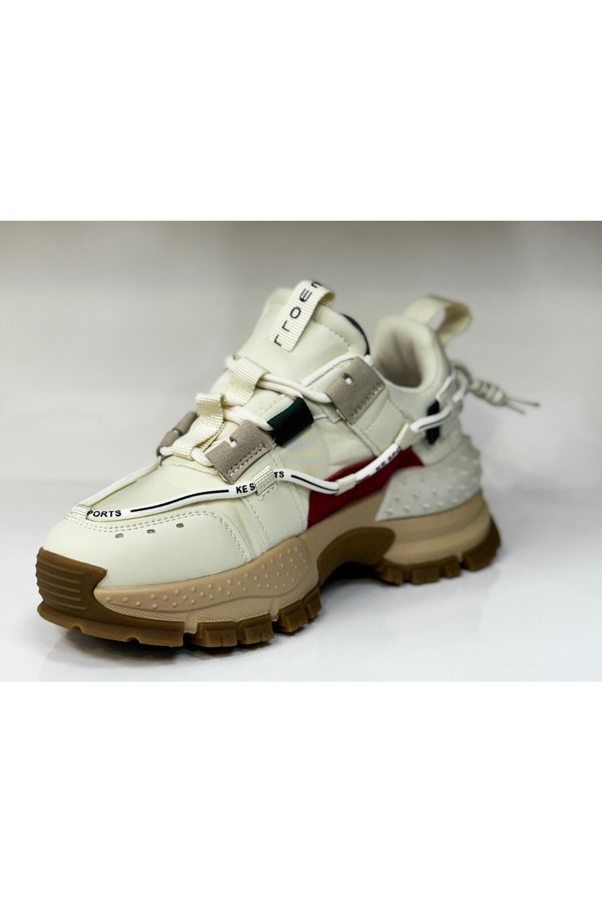 Kadın Sneaker Yüksek Taban Triko Tarz Spor Ayakkabı / Beden : 40 / Cinsiyet : Kadın / Kız