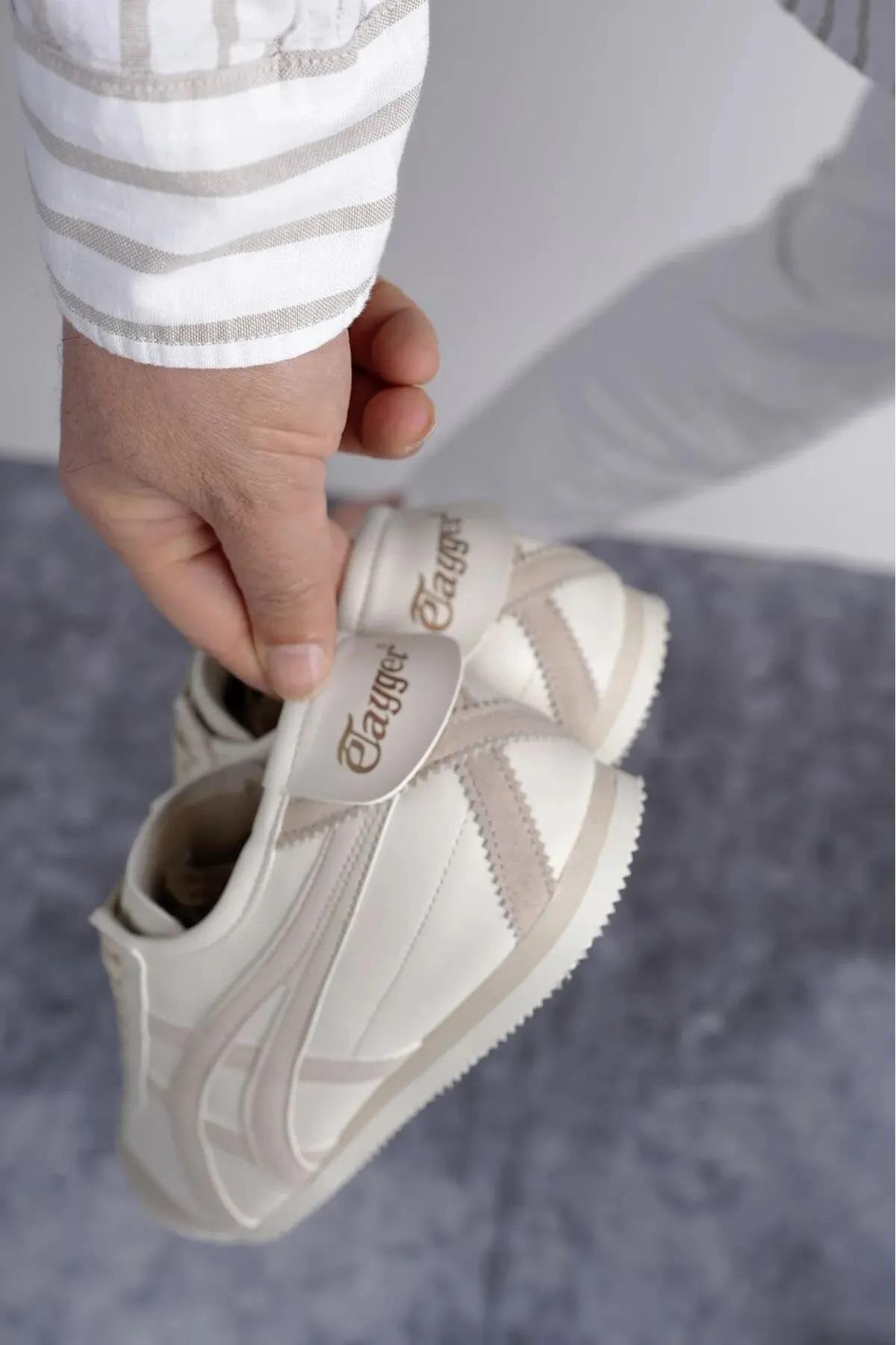 Orthopedix Unisex Sneakers Spor Ayakkabı Ekru - Bej / Beden : 40 / Cinsiyet : Unisex