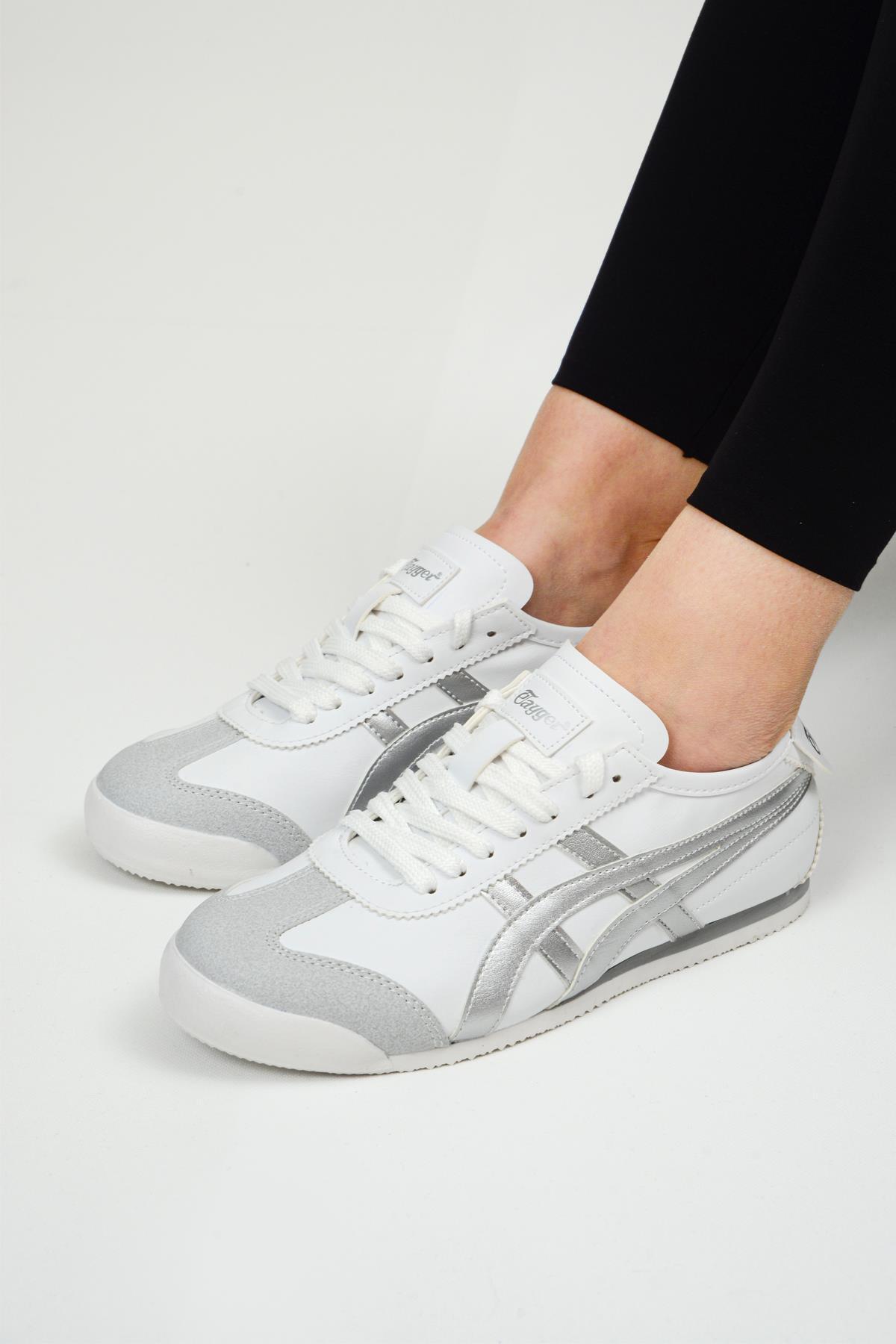 Orthopedix Unisex Sneakers Spor Ayakkabı Beyaz-gümüş / Beden : 43 / Cinsiyet : Unisex