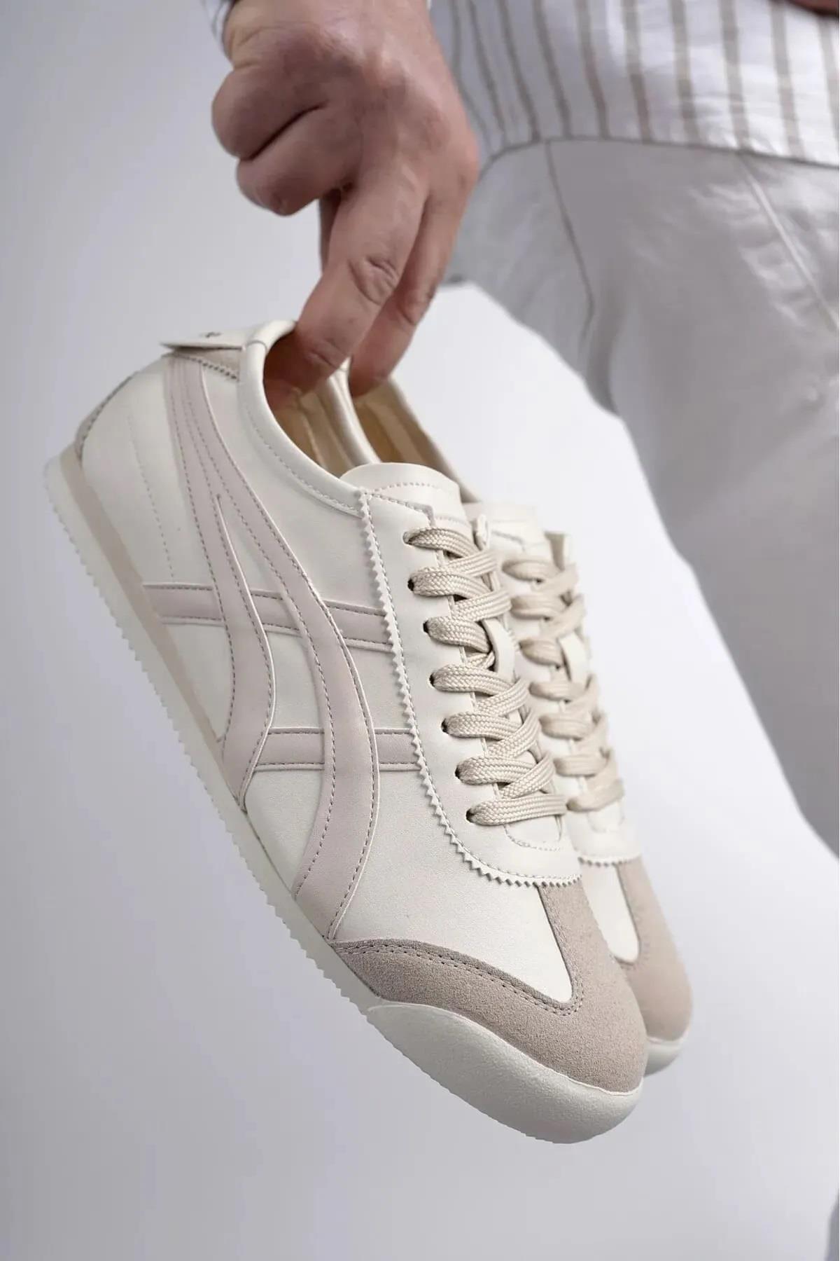 Orthopedix Unisex Sneakers Spor Ayakkabı Ekru - Bej / Beden : 43 / Cinsiyet : Unisex