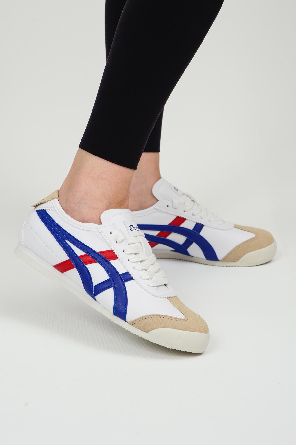 Orthopedix Unisex Sneakers Spor Ayakkabı Beyaz-mavi-kırmızı / Beden : 36 / Cinsiyet : Unisex