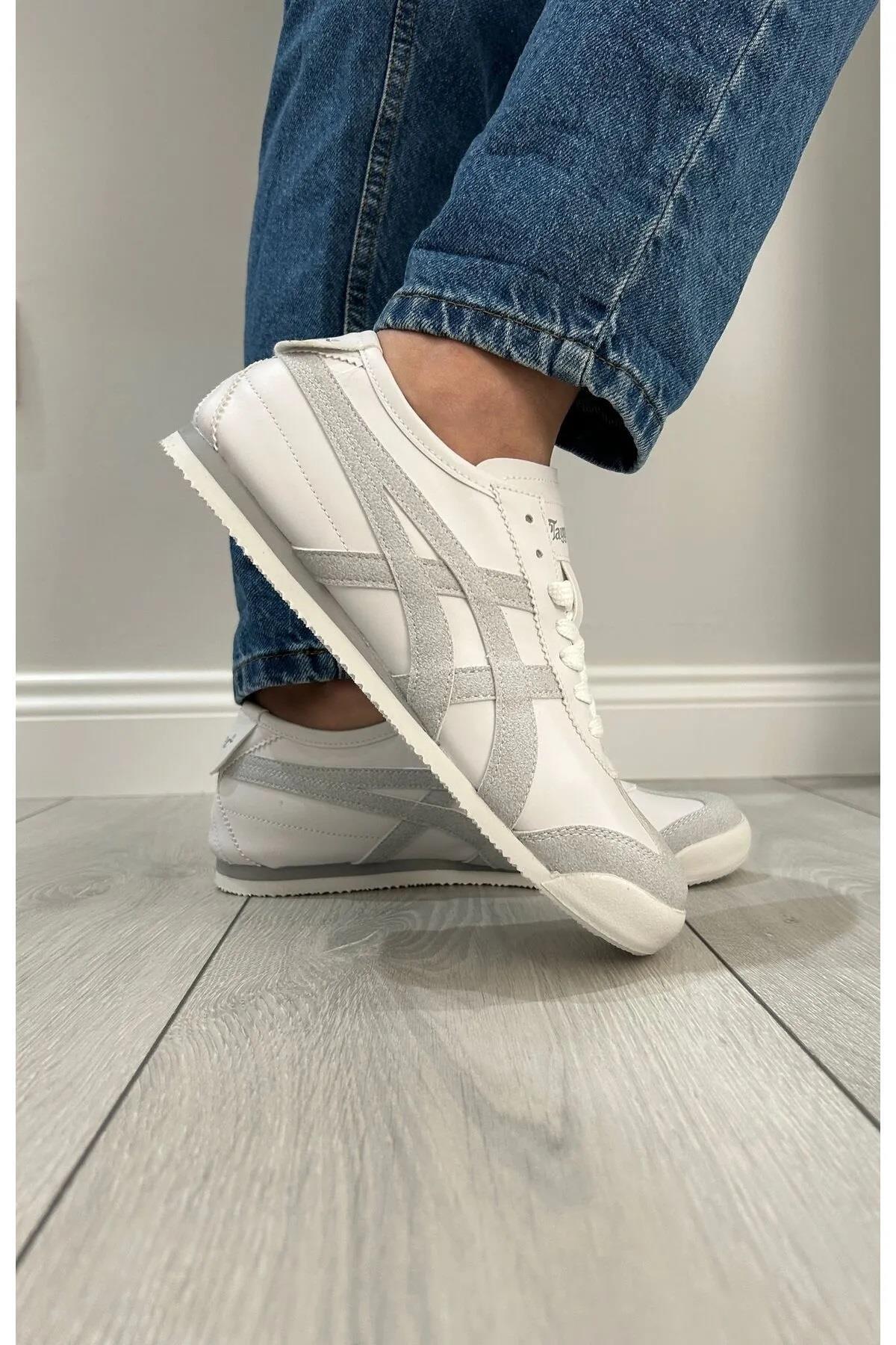 Orthopedix Unisex Sneakers Spor Ayakkabı Beyaz - Gri / Beden : 44 / Cinsiyet : Unisex