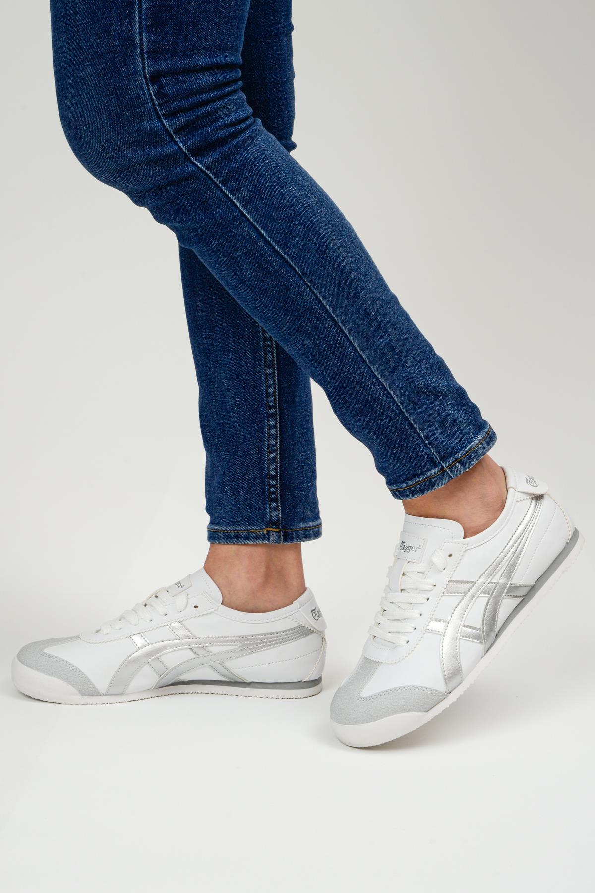 Orthopedix Unisex Sneakers Spor Ayakkabı Beyaz-gümüş / Beden : 44 / Cinsiyet : Unisex