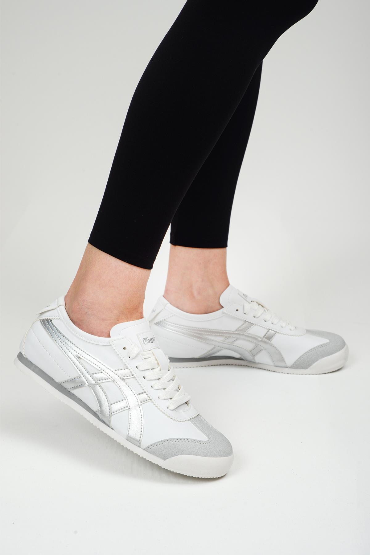 Orthopedix Unisex Sneakers Spor Ayakkabı Beyaz-gümüş / Beden : 42 / Cinsiyet : Unisex