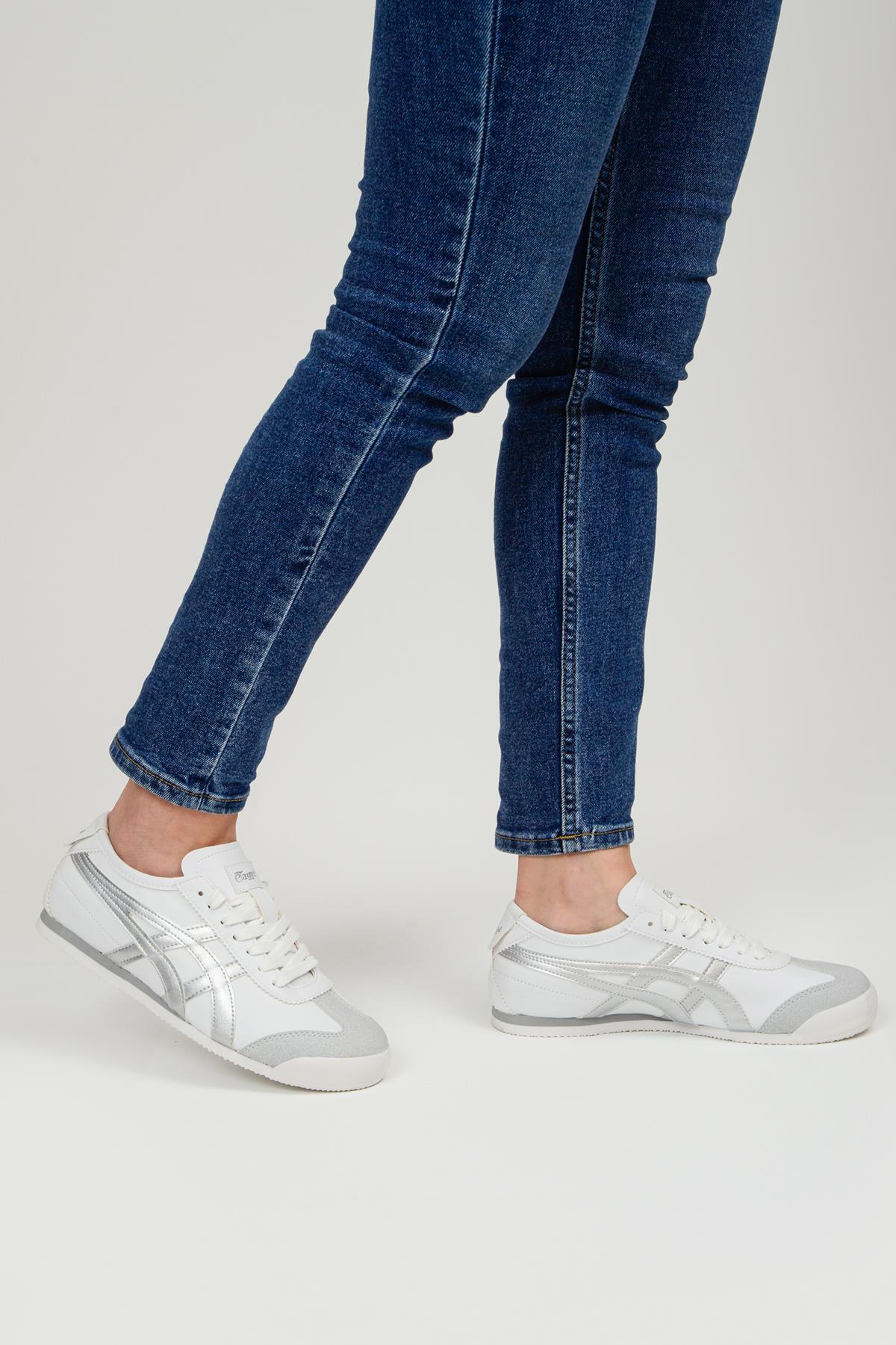 Orthopedix Unisex Sneakers Spor Ayakkabı Beyaz-gümüş / Beden : 45 / Cinsiyet : Unisex