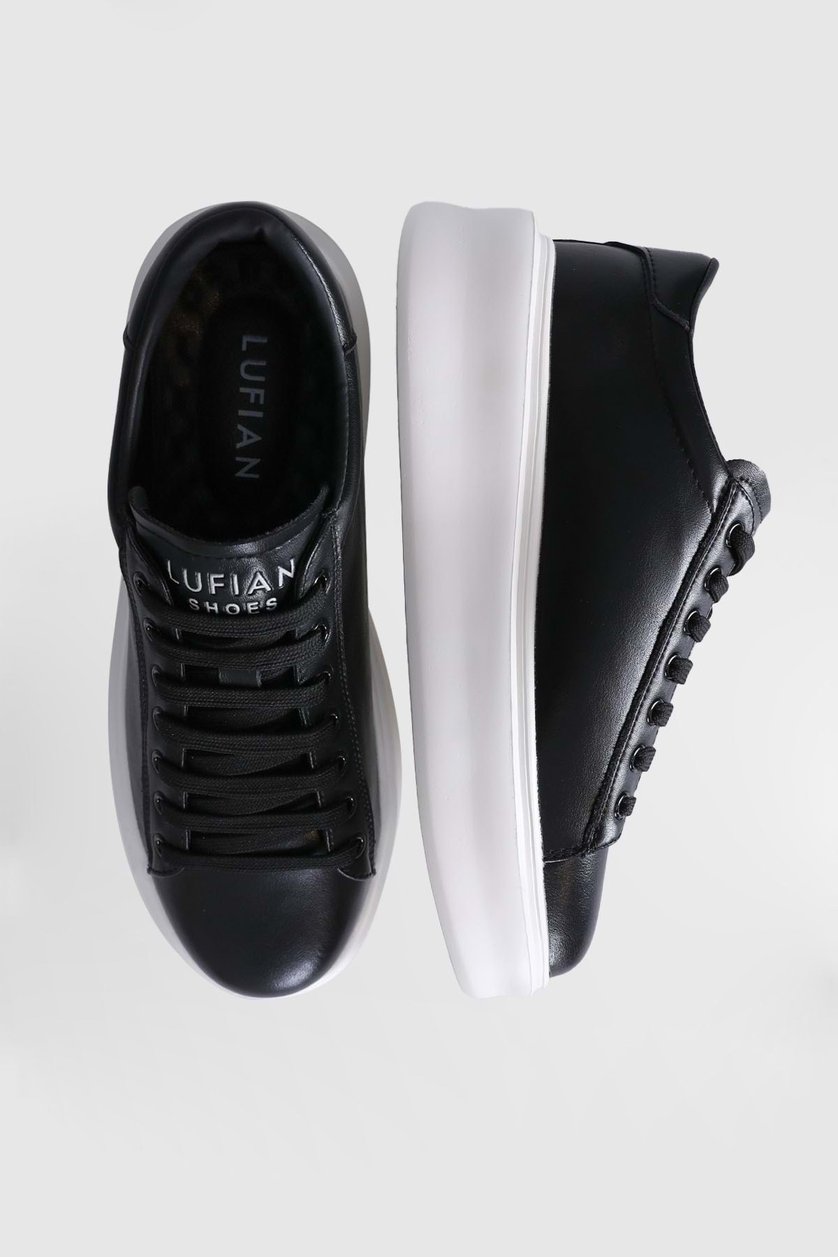 Gage Erkek Deri Sneaker Ayakkabı Siyah / Beden : 43 / Cinsiyet : Erkek