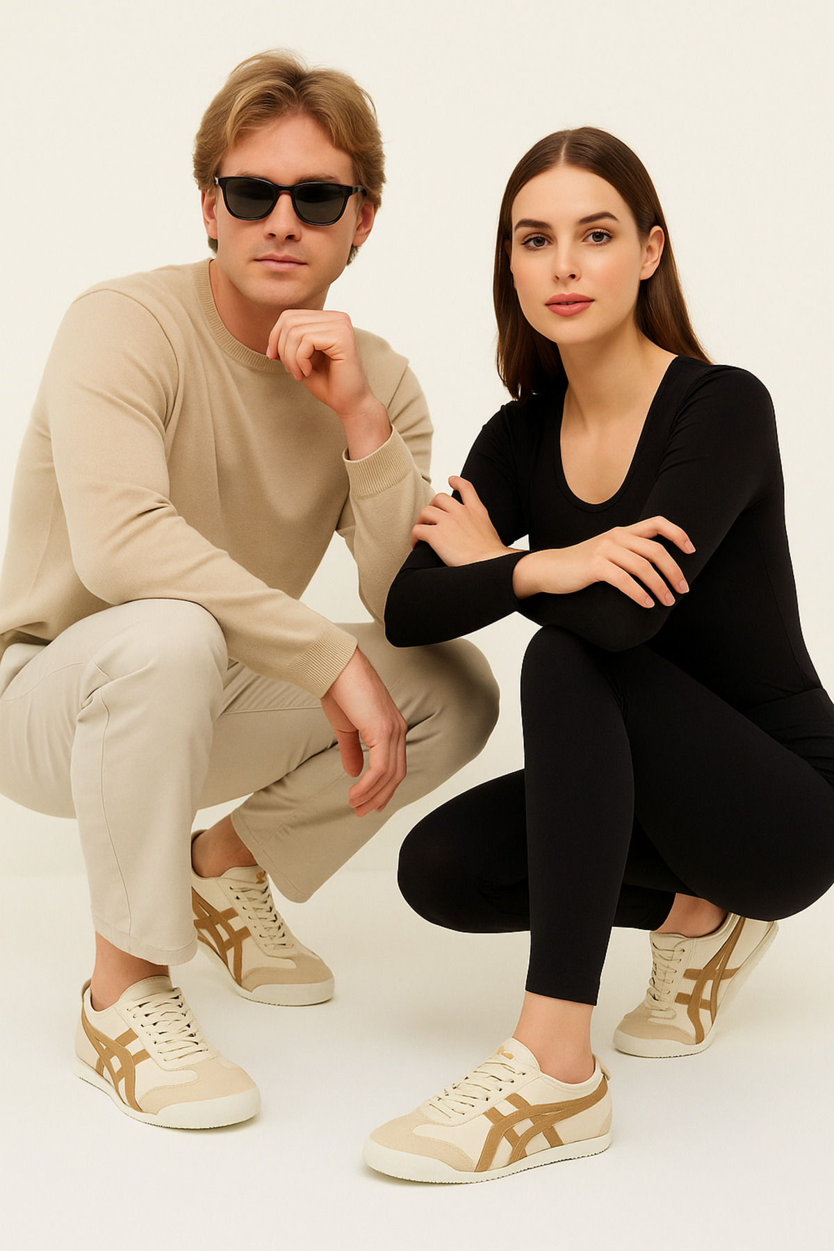 Bej Kahve Unisex Sneaker Günlük Spor Ayakkabı / Beden : 36 / Cinsiyet : Kadın / Kız