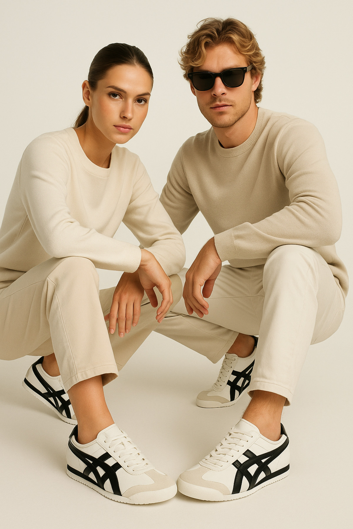 Beyaz Siyah Unisex Sneaker Günlük Spor Ayakkabı / Beden : 42 / Cinsiyet : Kadın / Kız