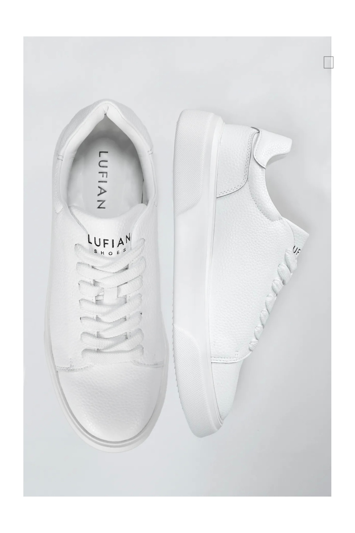 LUFİAN TOMMY ERKEK DERİ SNEAKER BEYAZ AYAKKABI / Beden : 43 / Cinsiyet : Erkek