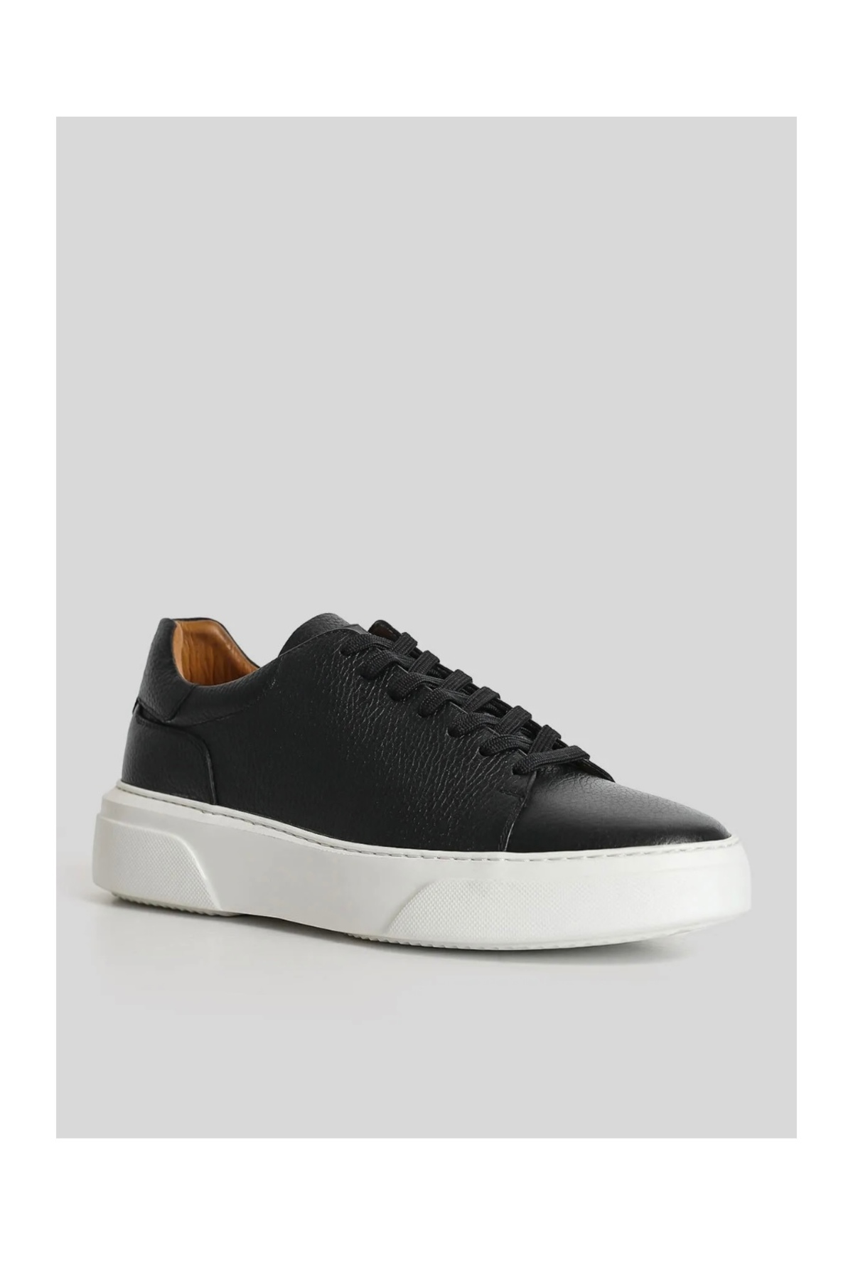 LUFİAN TOMMY ERKEK DERİ SNEAKER SİYAH AYAKKABI / Beden : 44 / Cinsiyet : Erkek