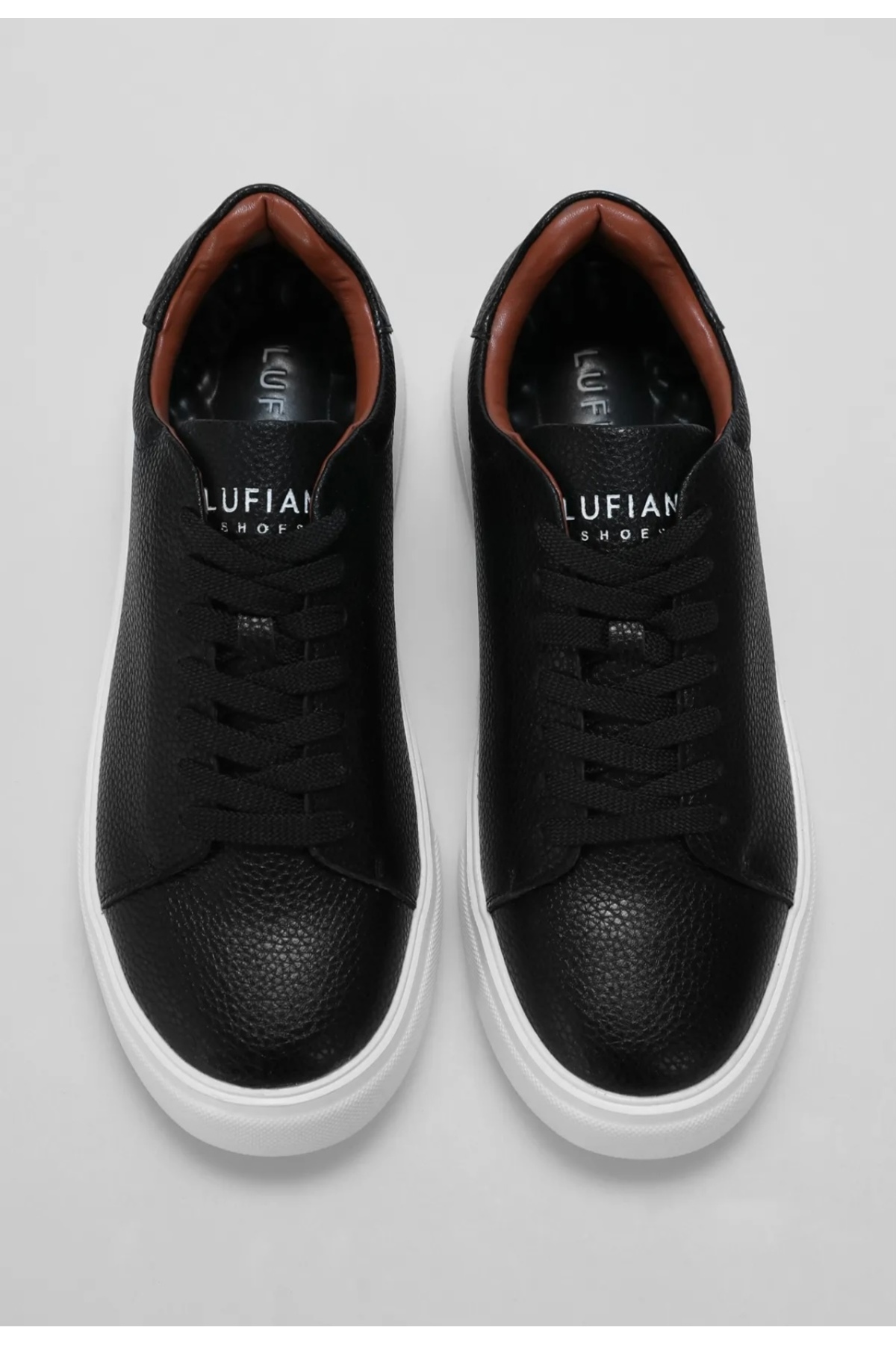 LUFİAN TOMMY ERKEK DERİ SNEAKER SİYAH AYAKKABI / Beden : 44 / Cinsiyet : Erkek