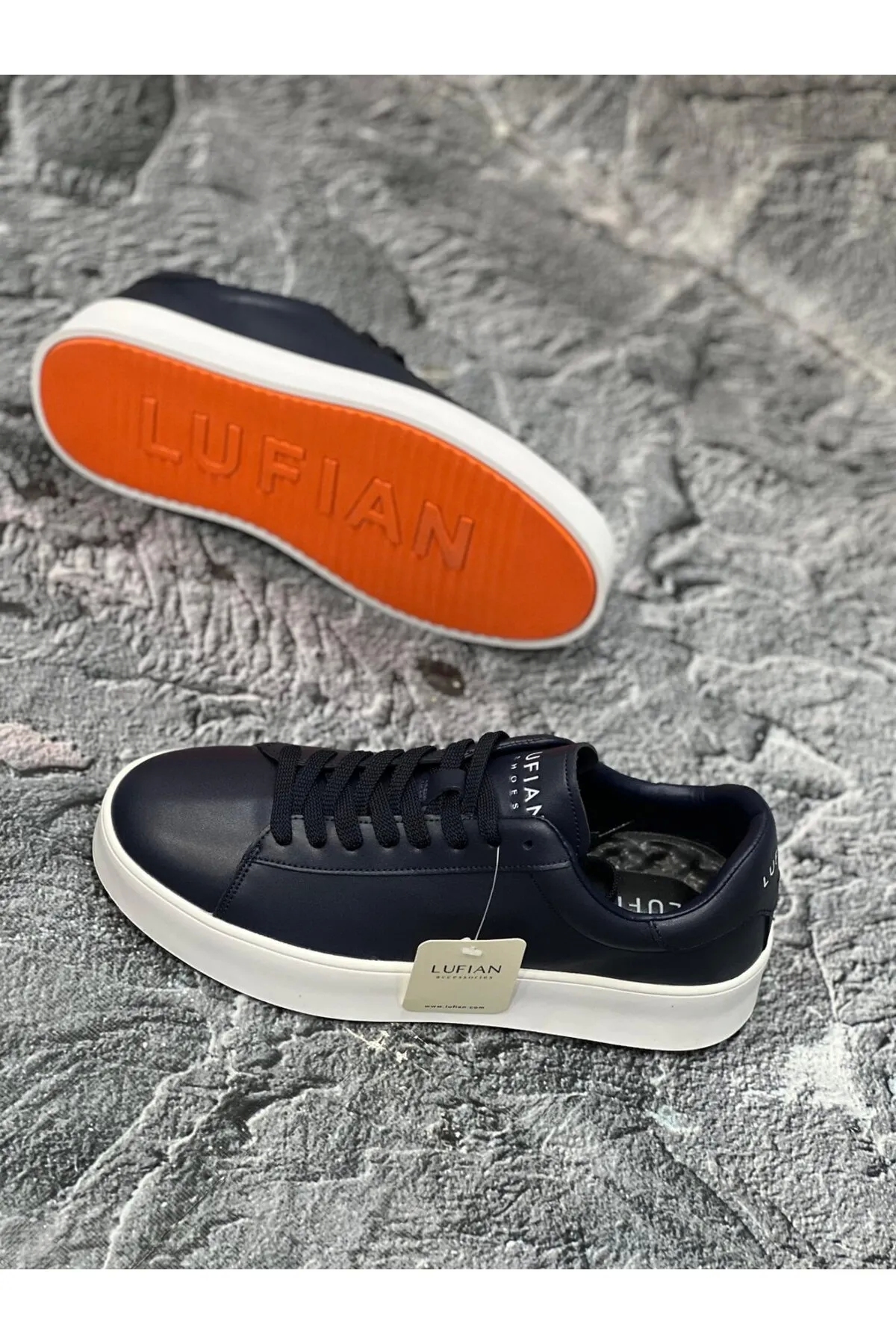 Anton Sneaker Erkek Deri Ayakkabı Lacivert 111230254 / Beden : 42 / Cinsiyet : Erkek