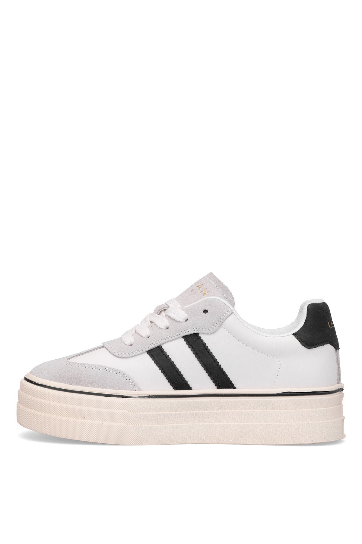 121230025N Angela Kadın Hakiki Deri Klasik Sneaker Beyaz / Beden : 38 / Cinsiyet : Kadın / Kız