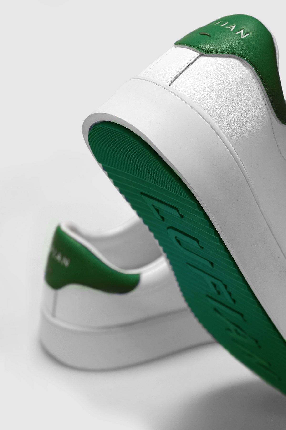 111230254 Anton Sneaker Erkek Deri Ayakkabı Beyaz Yeşil / Beden : 41 / Cinsiyet : Erkek