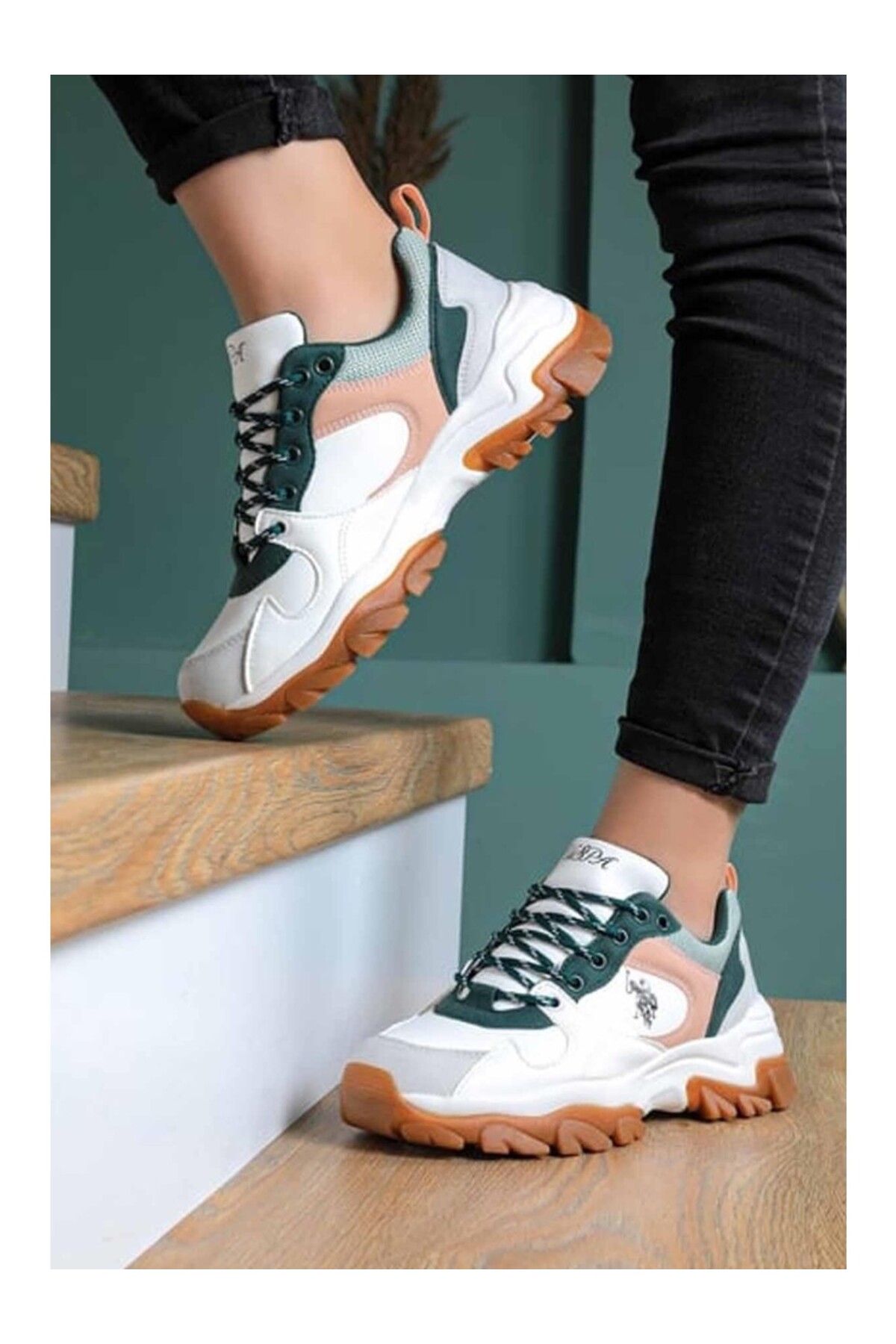 U.S. Polo Assn. Tracky Memory Foam Kadın Sneakers Ayakkabı / Beden : 37 / Cinsiyet : Kadın / Kız