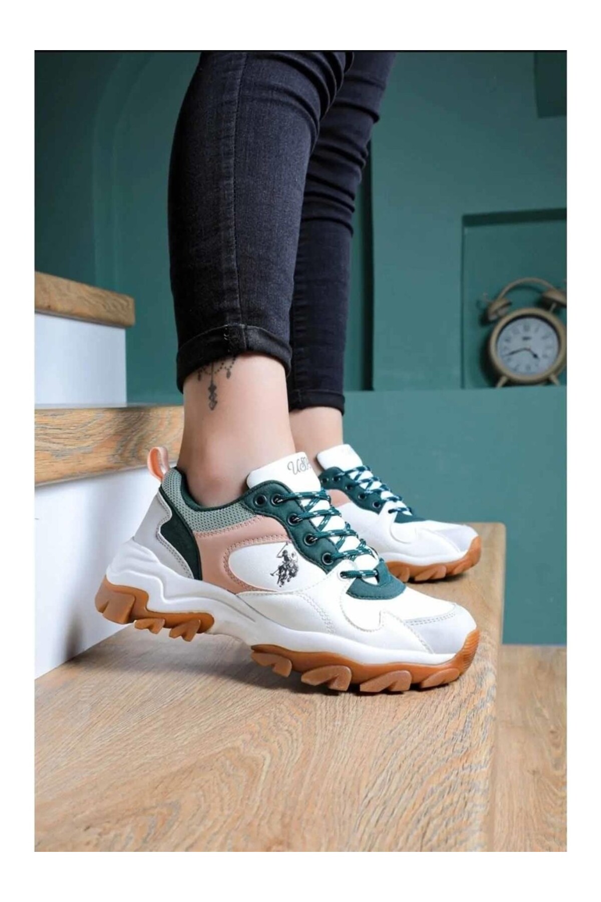 U.S. Polo Assn. Tracky Memory Foam Kadın Sneakers Ayakkabı / Beden : 40 / Cinsiyet : Kadın / Kız