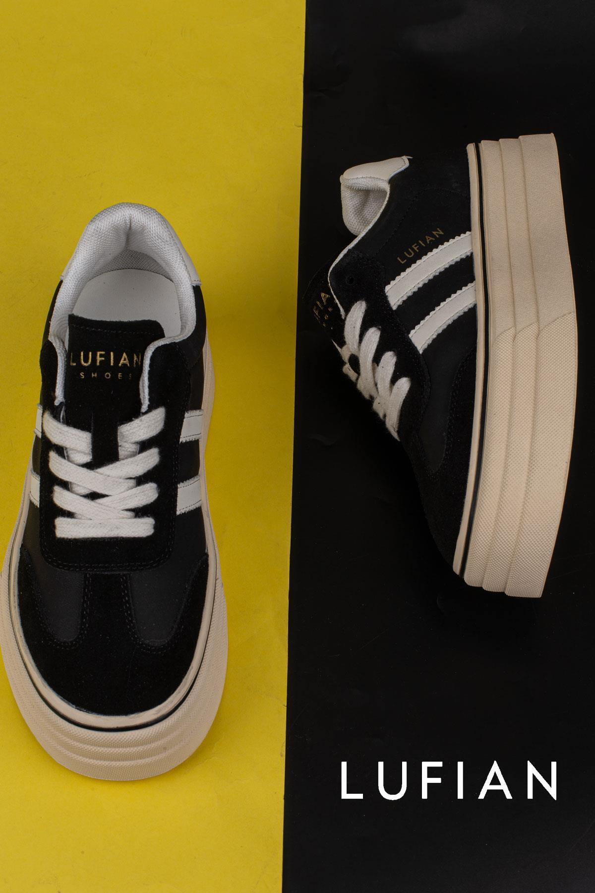 Siyah Angela Kadın Kalın Taban Sneaker / Beden : 36 / Cinsiyet : Kadın / Kız