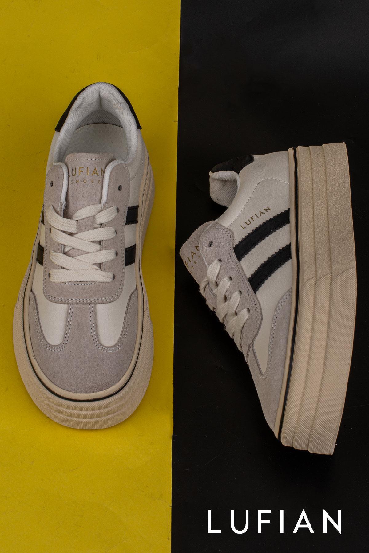 Beyaz Angela Kadın Kalın Taban Sneaker / Beden : 40 / Cinsiyet : Kadın / Kız