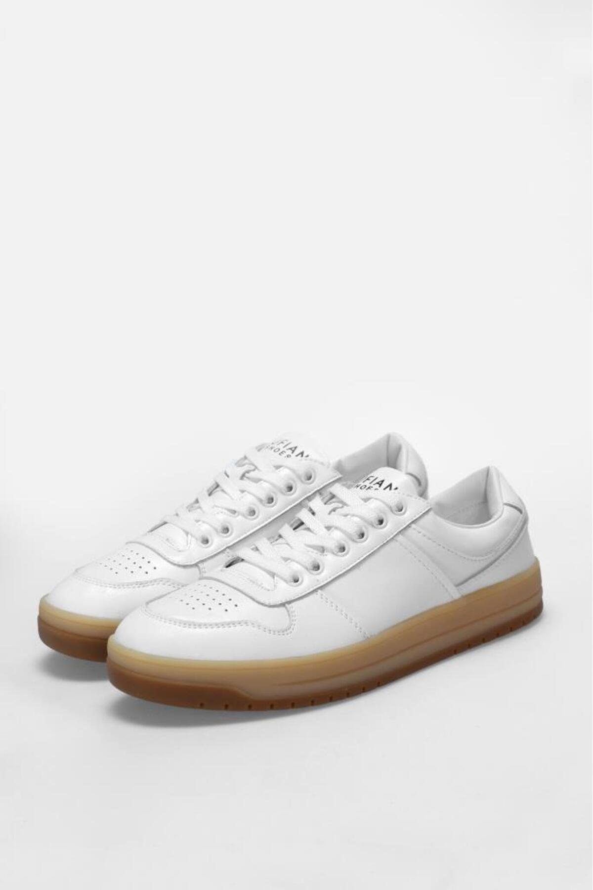 Omar Beyaz Erkek Sneakers / Beden : 43 / Cinsiyet : Erkek