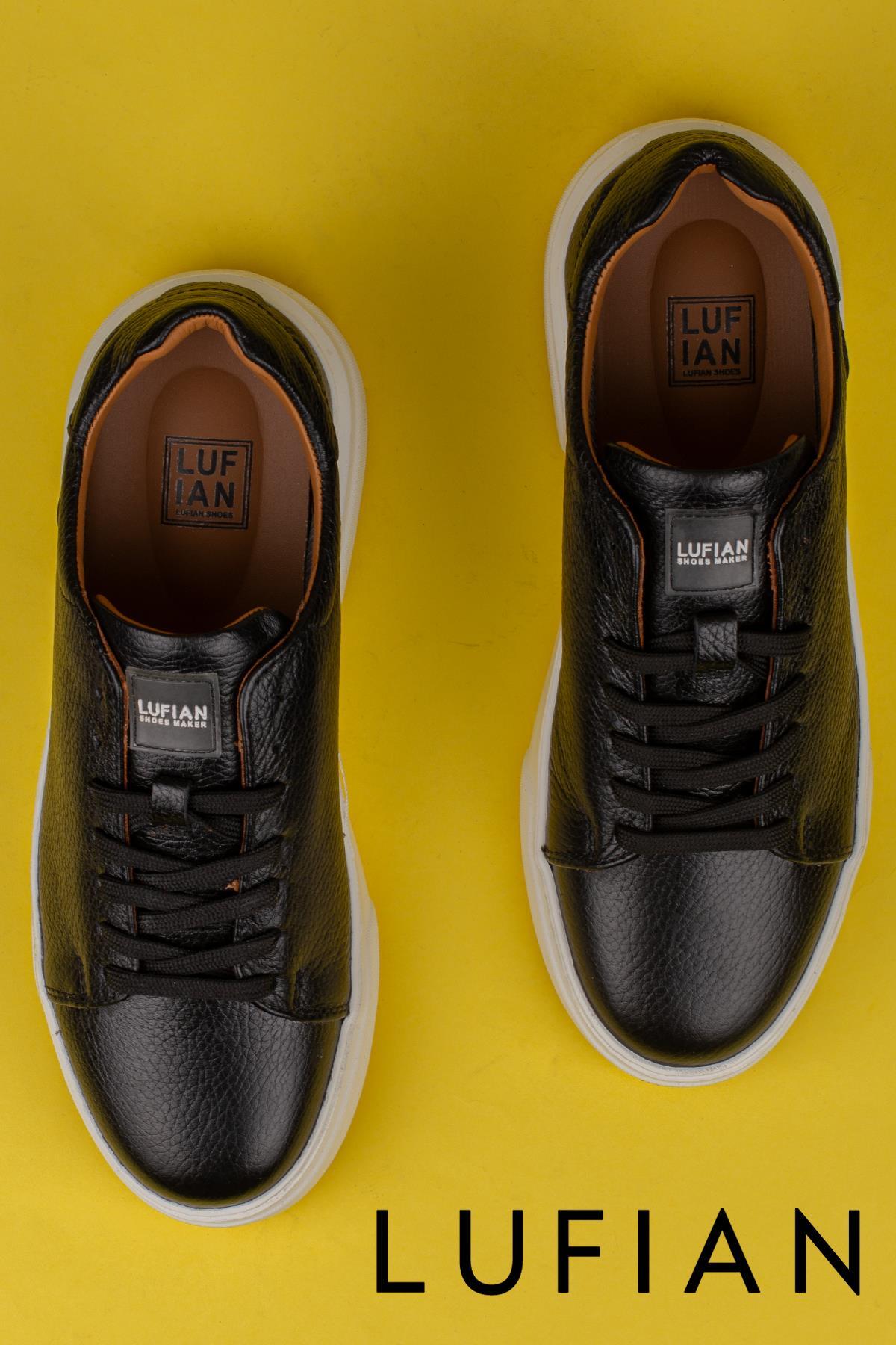 Siyah Tommy Erkek Deri Sneaker / Beden : 42 / Cinsiyet : Erkek