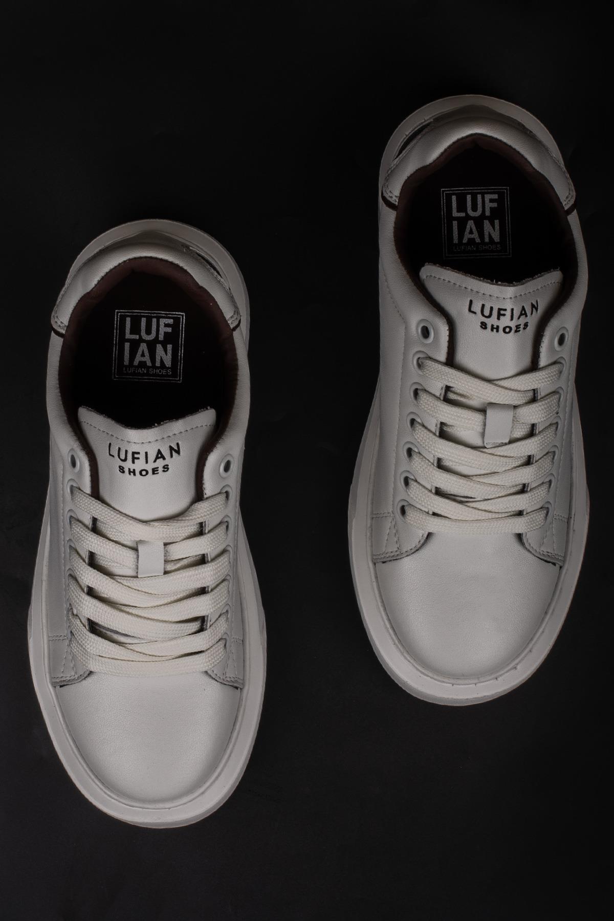 Beyaz Amy Hakiki Deri Kadın Sneaker / Beden : 39 / Cinsiyet : Kadın / Kız