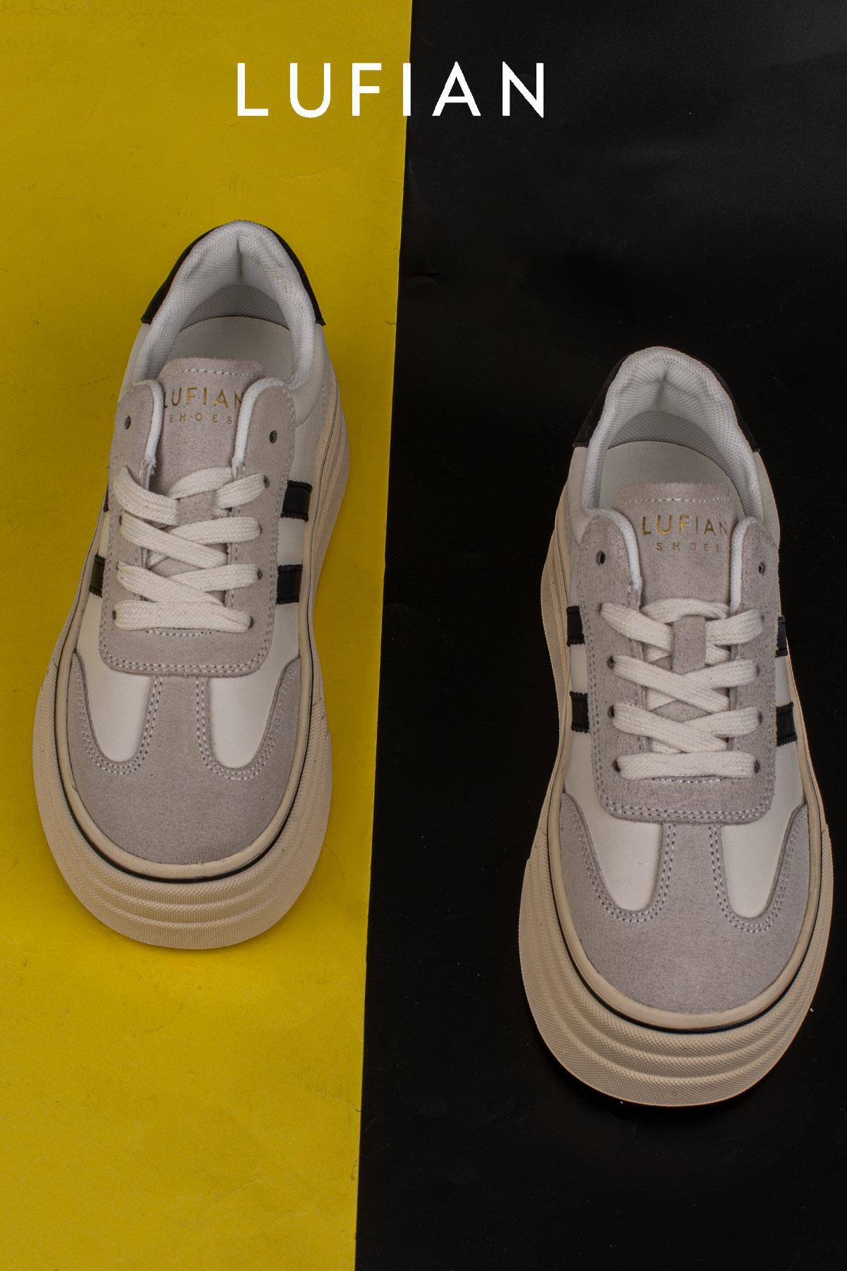 Beyaz Angela Kadın Kalın Taban Sneaker / Beden : 40 / Cinsiyet : Kadın / Kız