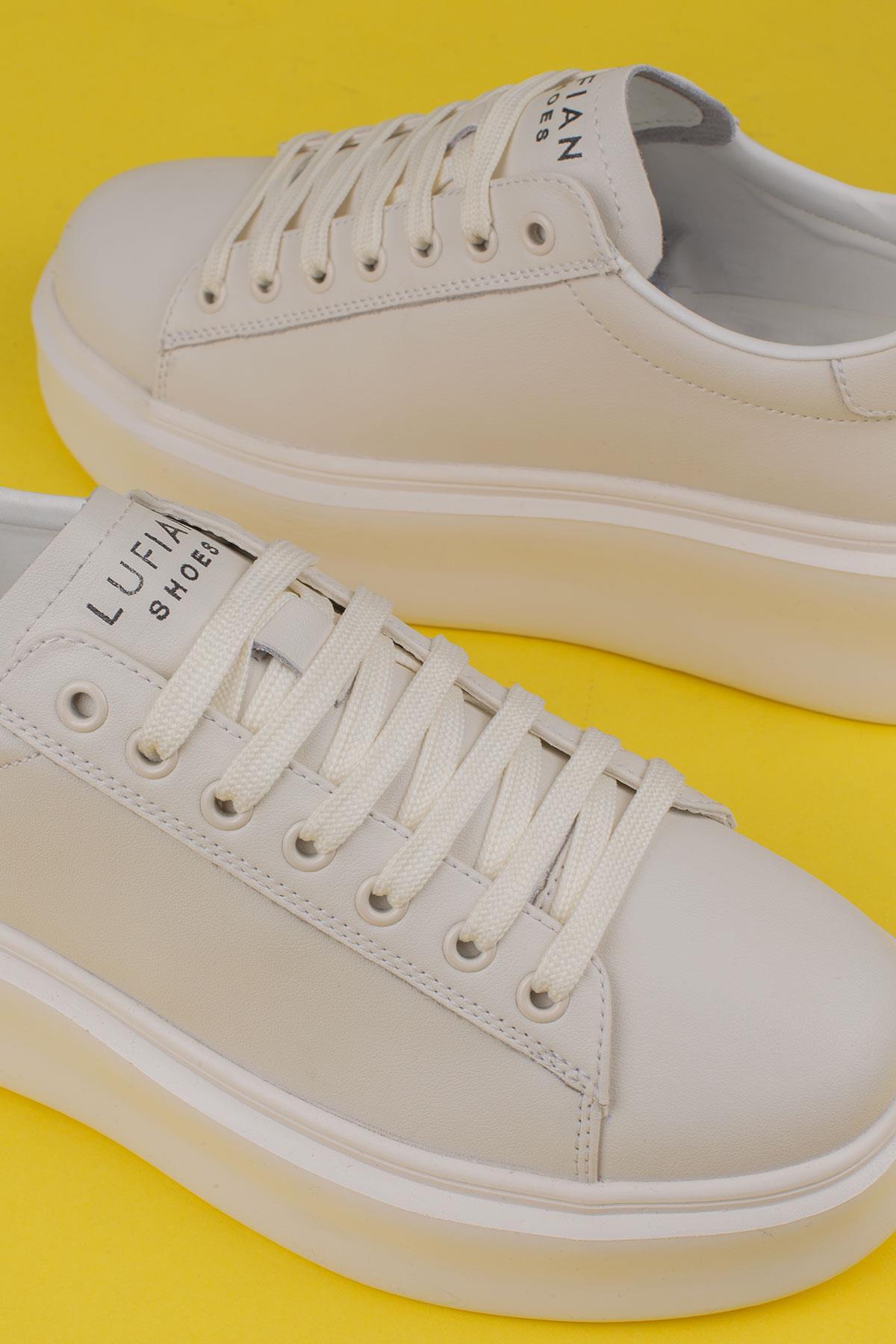 Beyaz Gage Erkek Deri Sneaker Ayakkabı / Beden : 43 / Cinsiyet : Erkek