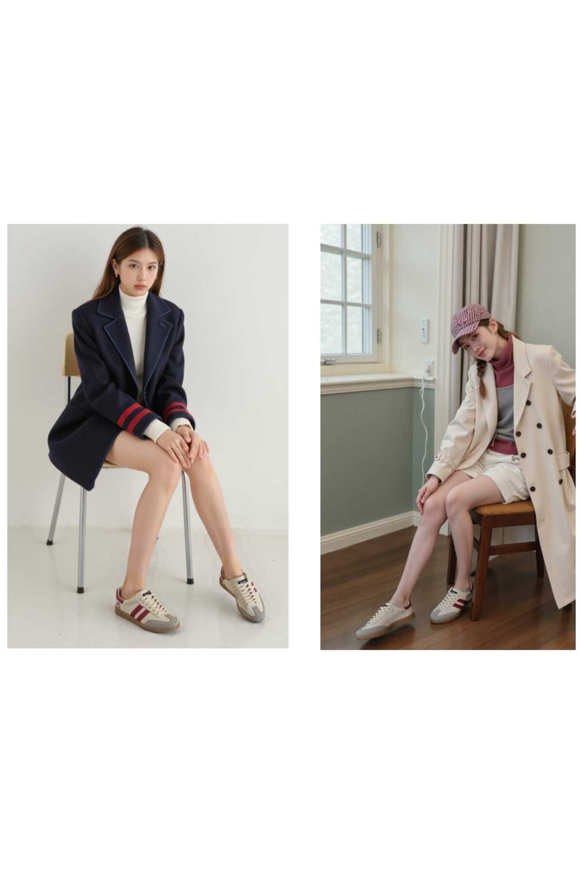 Unisex Yanı Şeritli Bağcıklı Yürüyüş Spor Ayakkabı / Beden : 37 / Cinsiyet : Unisex