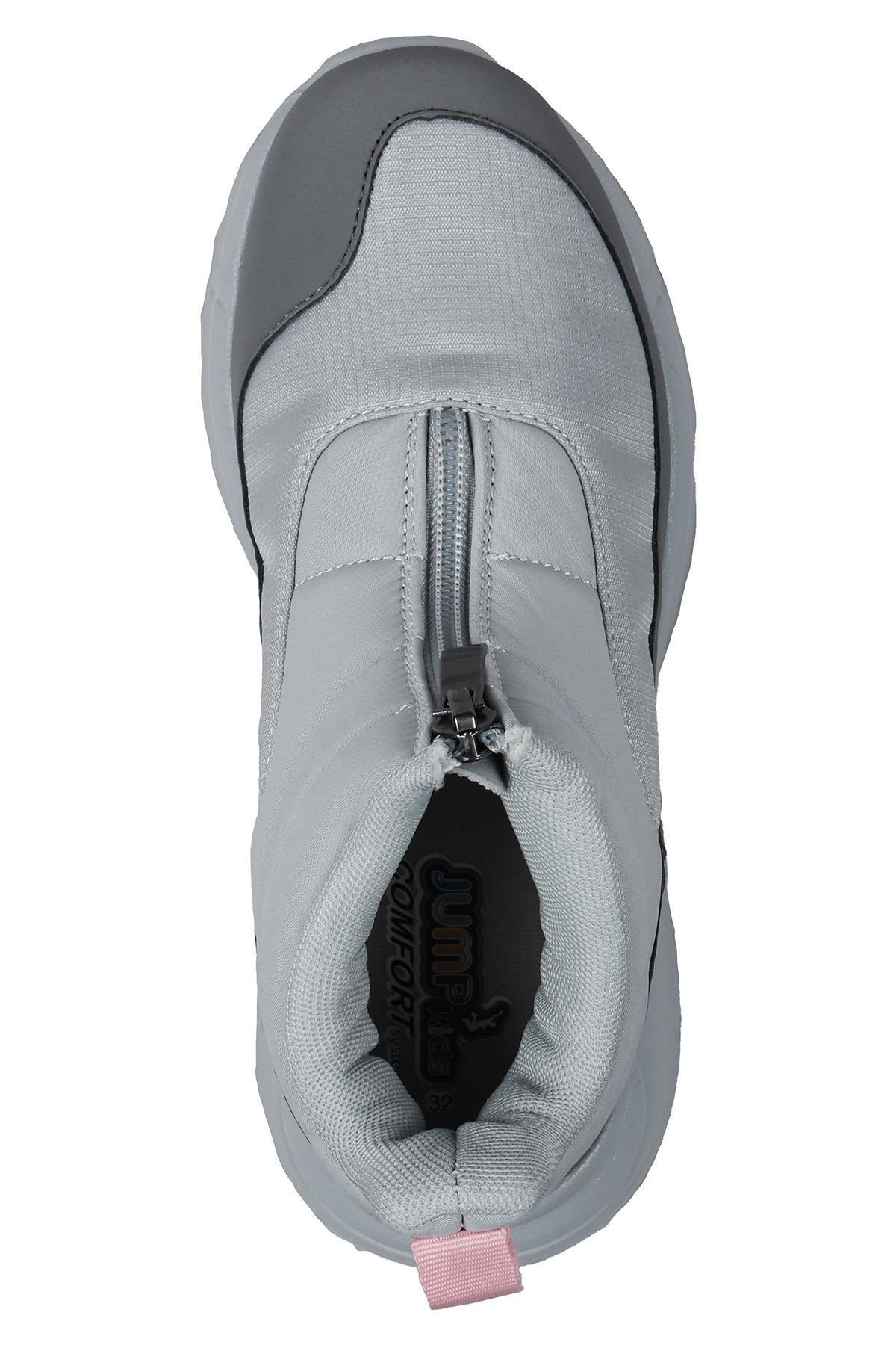 29177 Fermuarlı Gri - Koyu Gri Kız Çocuk Günlük Bot / Beden : 33 / Cinsiyet : Kadın / Kız