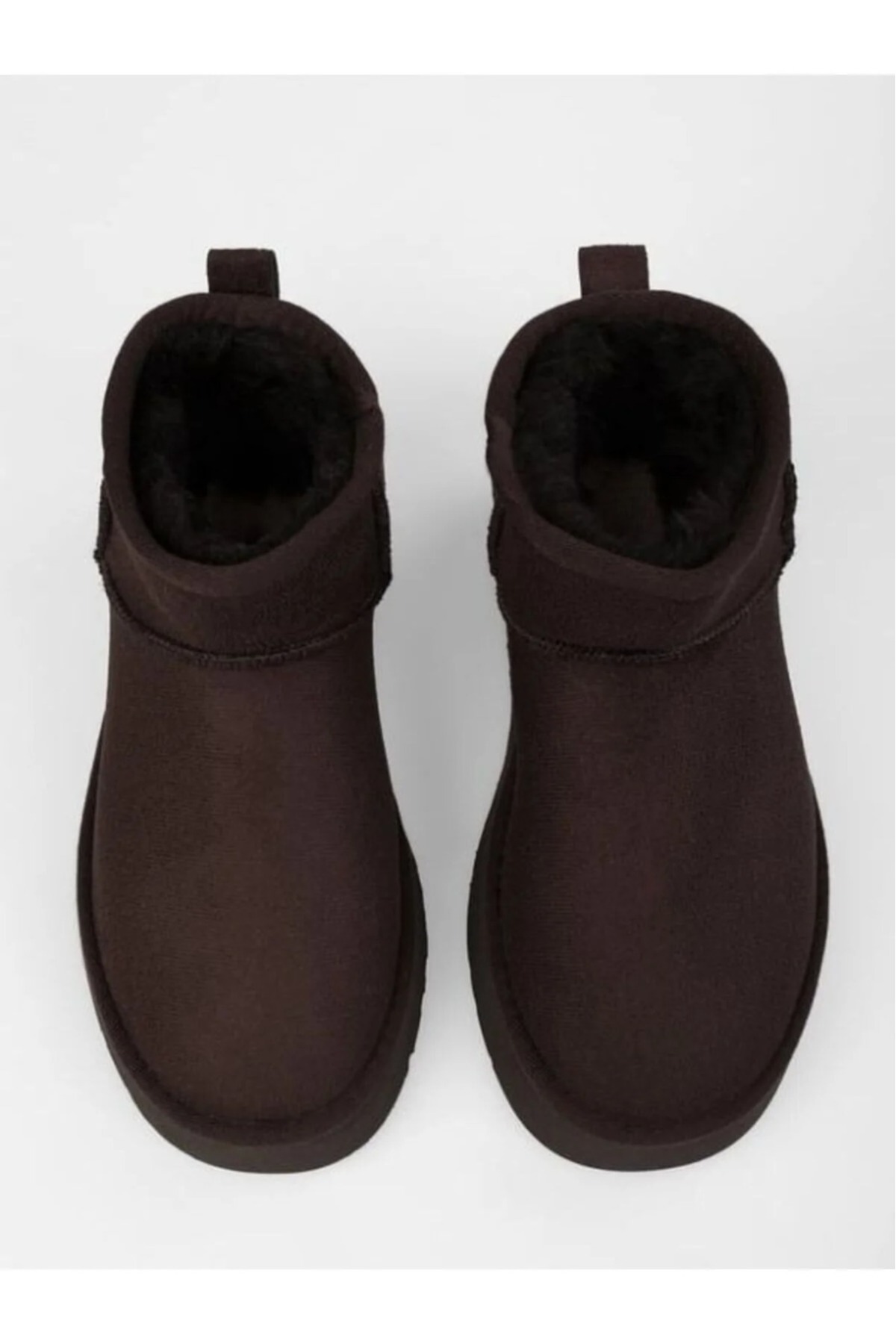 Bilekte Kısa Süet İçi Mini Kadın Kürklü Kalın Dolgu Kaymaz Tabanlı Uggy Bot / Beden : 39 / Cinsiyet : Kadın / Kız