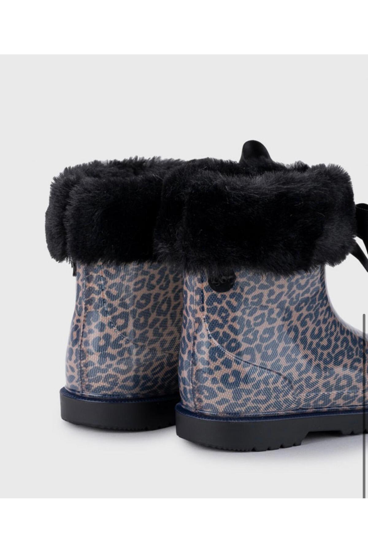 Bimbi Leo Soft Siyah Leopar Kız Çocuk Yağmur Botu / Beden : 23 / Cinsiyet : Kadın / Kız