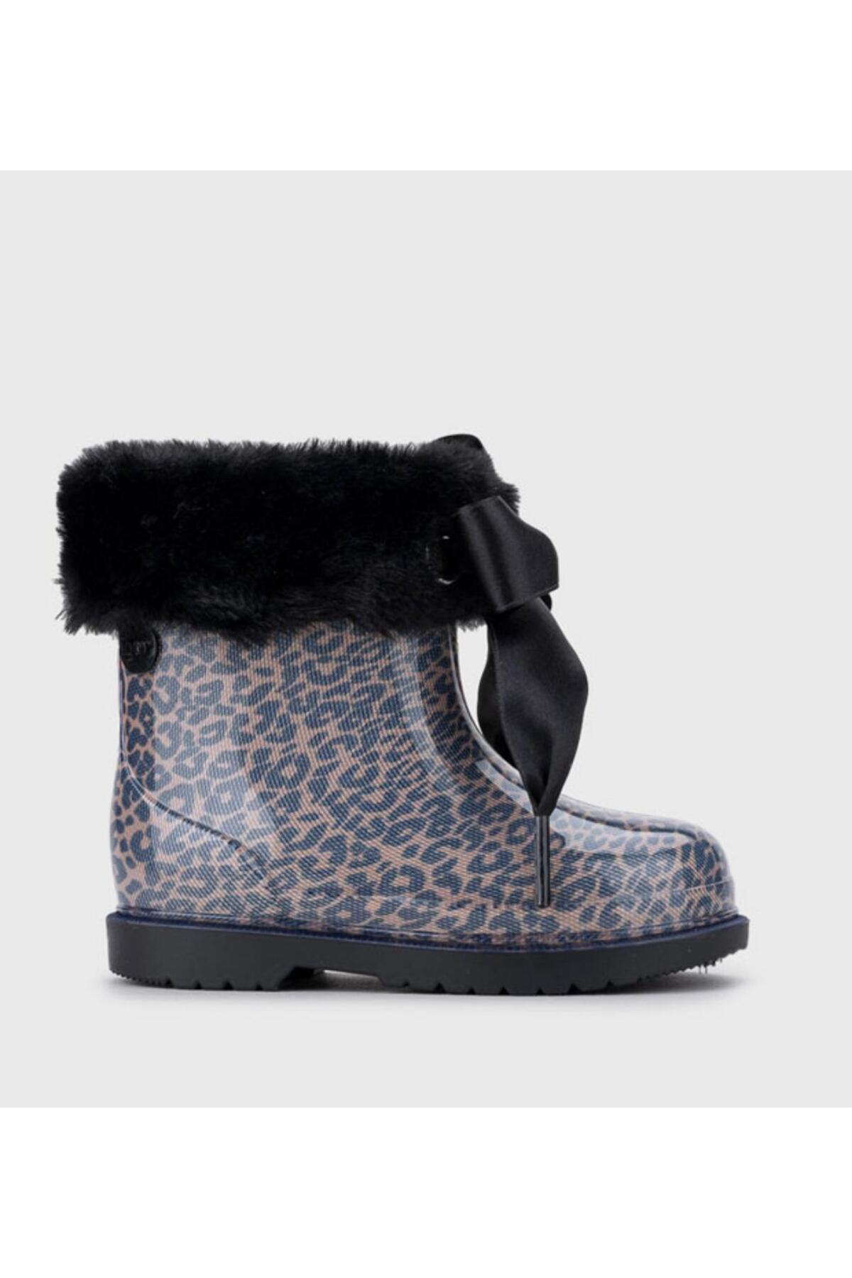 Bimbi Leo Soft Siyah Leopar Kız Çocuk Yağmur Botu / Beden : 23 / Cinsiyet : Kadın / Kız