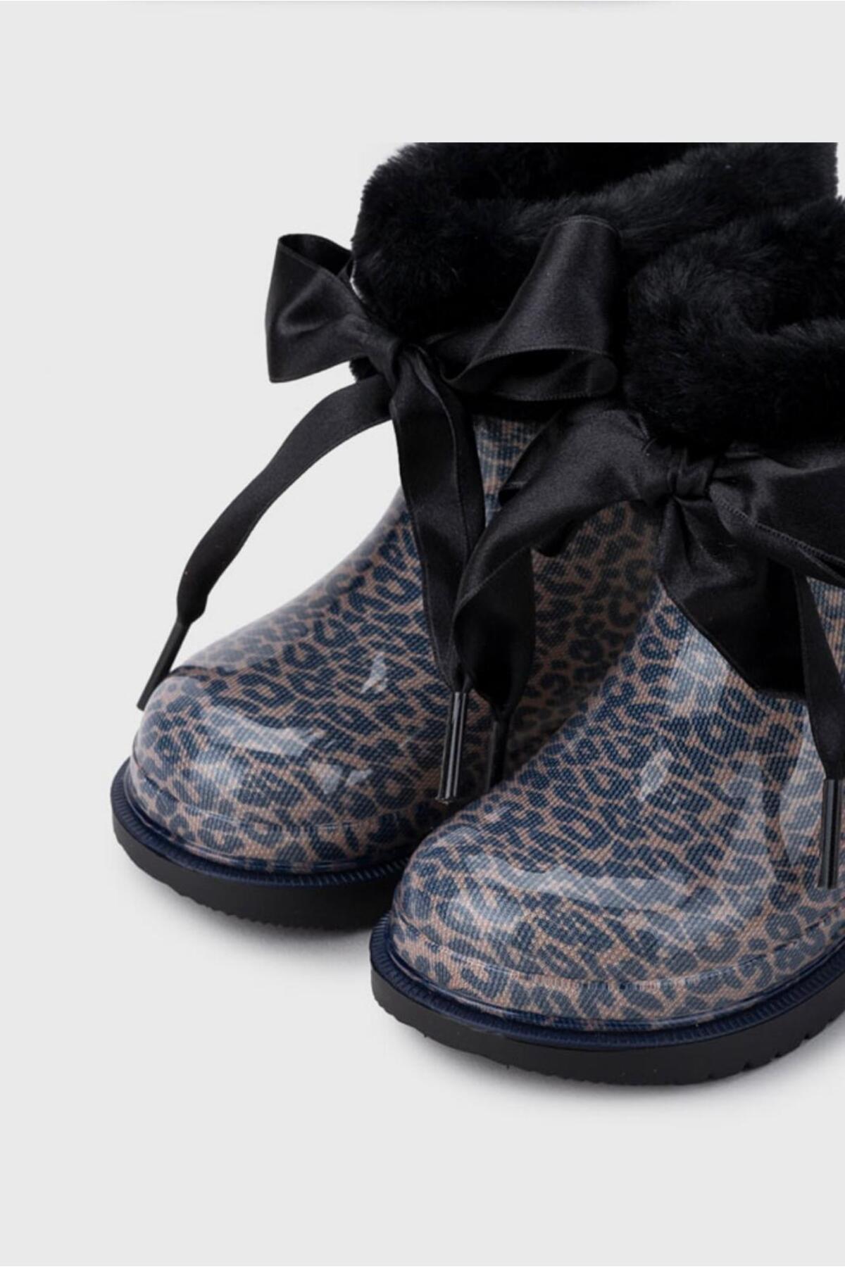 Bimbi Leo Soft Siyah Leopar Kız Çocuk Yağmur Botu / Beden : 22 / Cinsiyet : Kadın / Kız