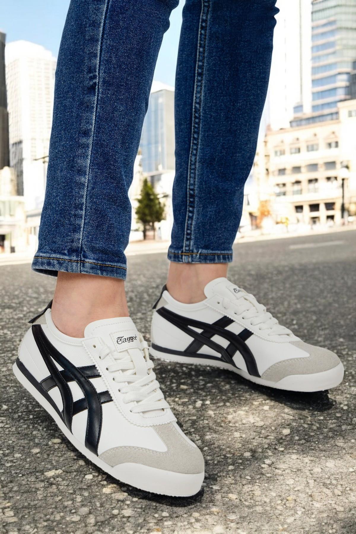 Beyaz Siyah 40-45 Unisex Günlük Spor Ayakkabı / Beden : 41 / Cinsiyet : Erkek