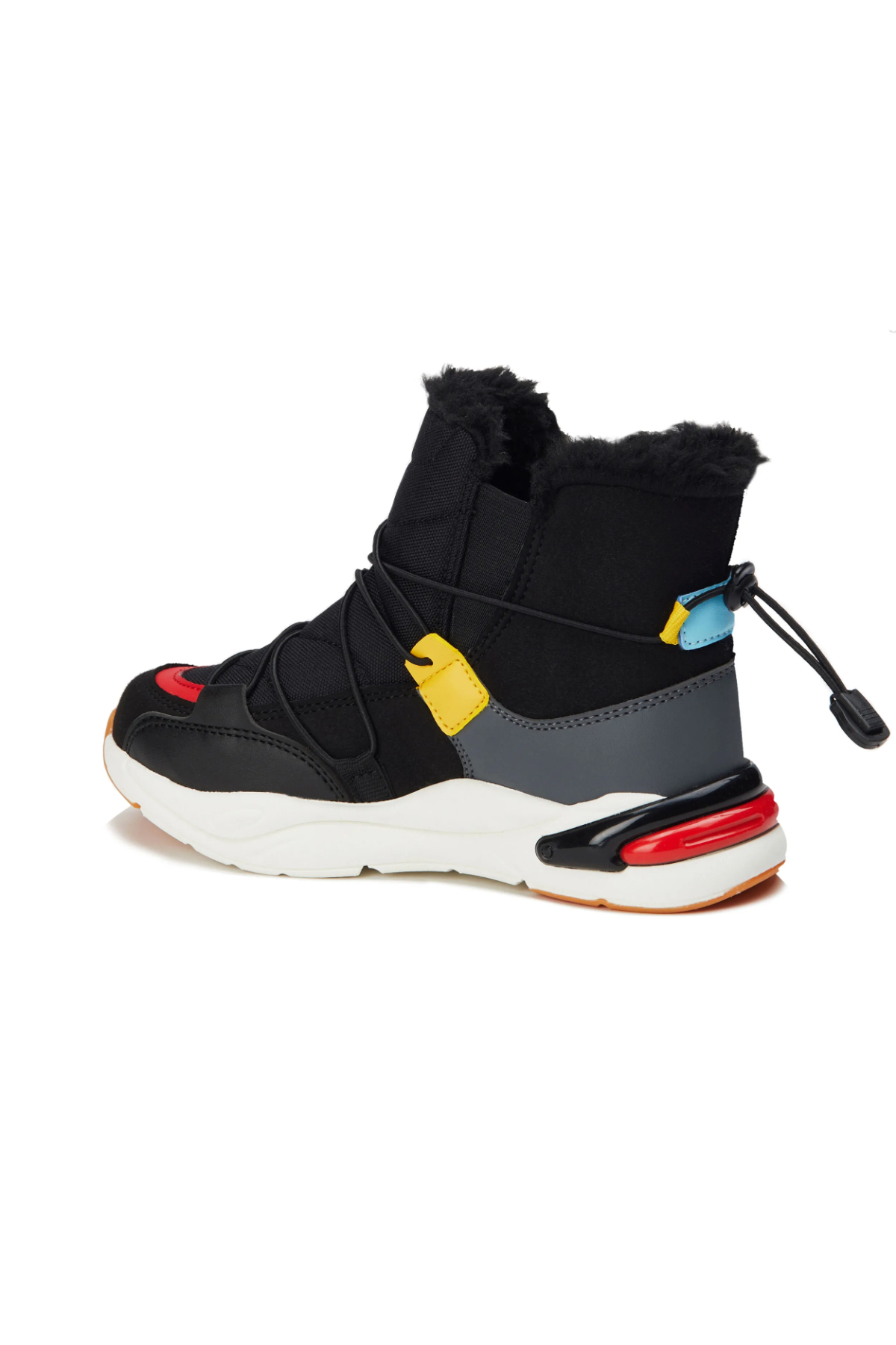 943.P21K.368 Pablo Çocuk Bot Siyah Beyaz / Beden : 28 / Cinsiyet : Unisex