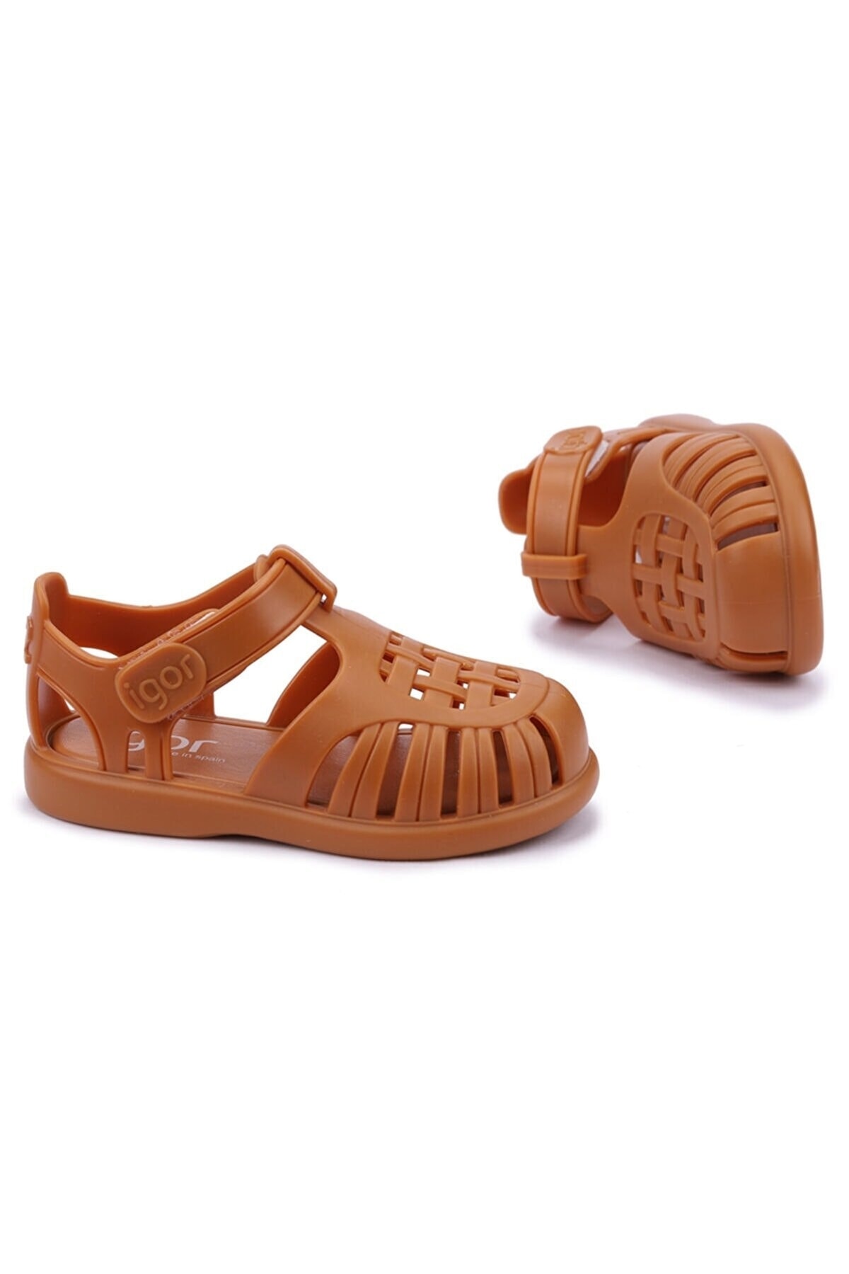 Unisex Çocuk Kahverengi Sandalet S10271-010 / Beden : 27 / Cinsiyet : Unisex