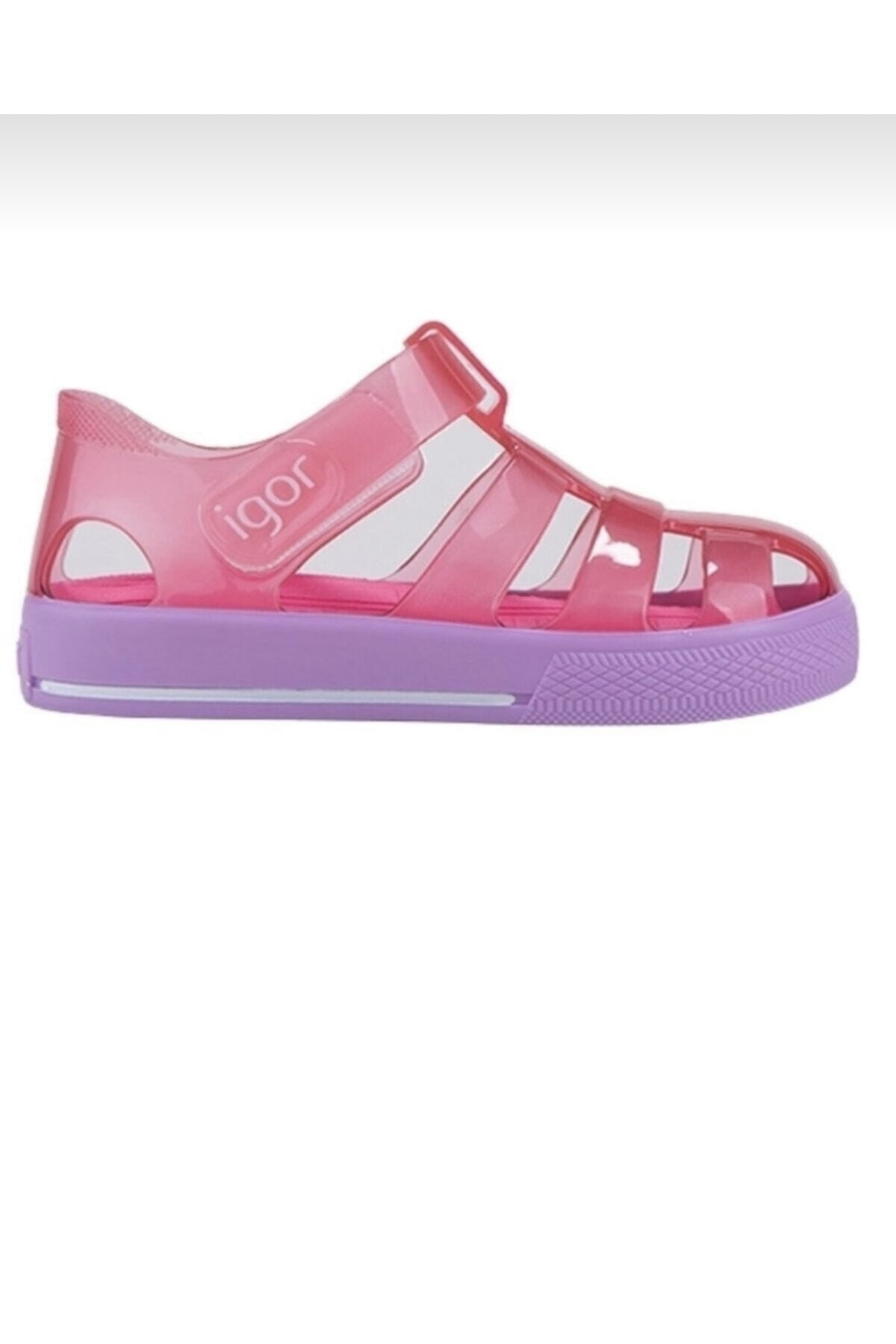 S10270 Bicolor Star Çocuk Sandalet Fuşya Mor / Beden : 25 / Cinsiyet : Kadın / Kız