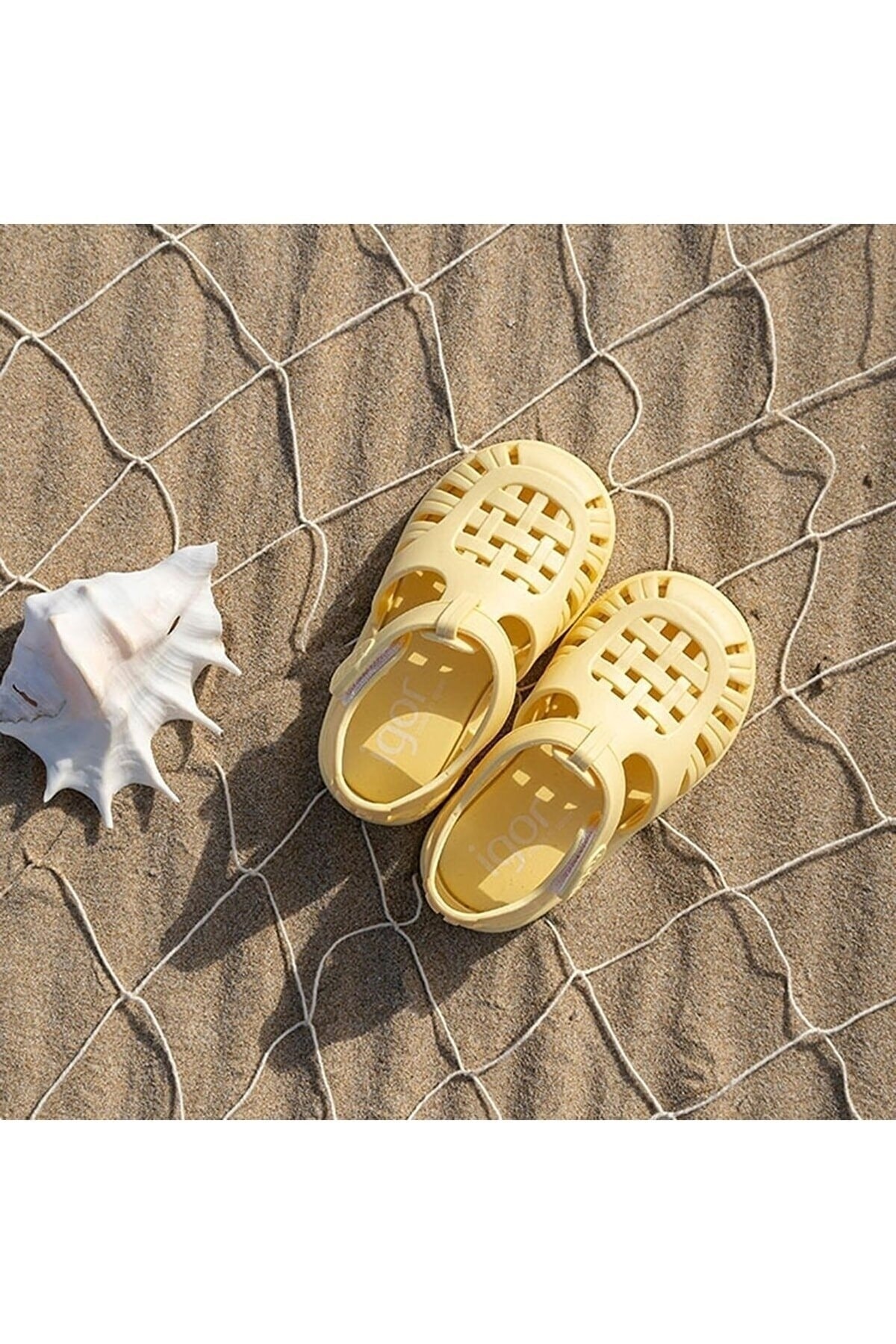 S10271 Tobby Solıd Çocuk Sandalet Vanilya / Beden : 24 / Cinsiyet : Unisex